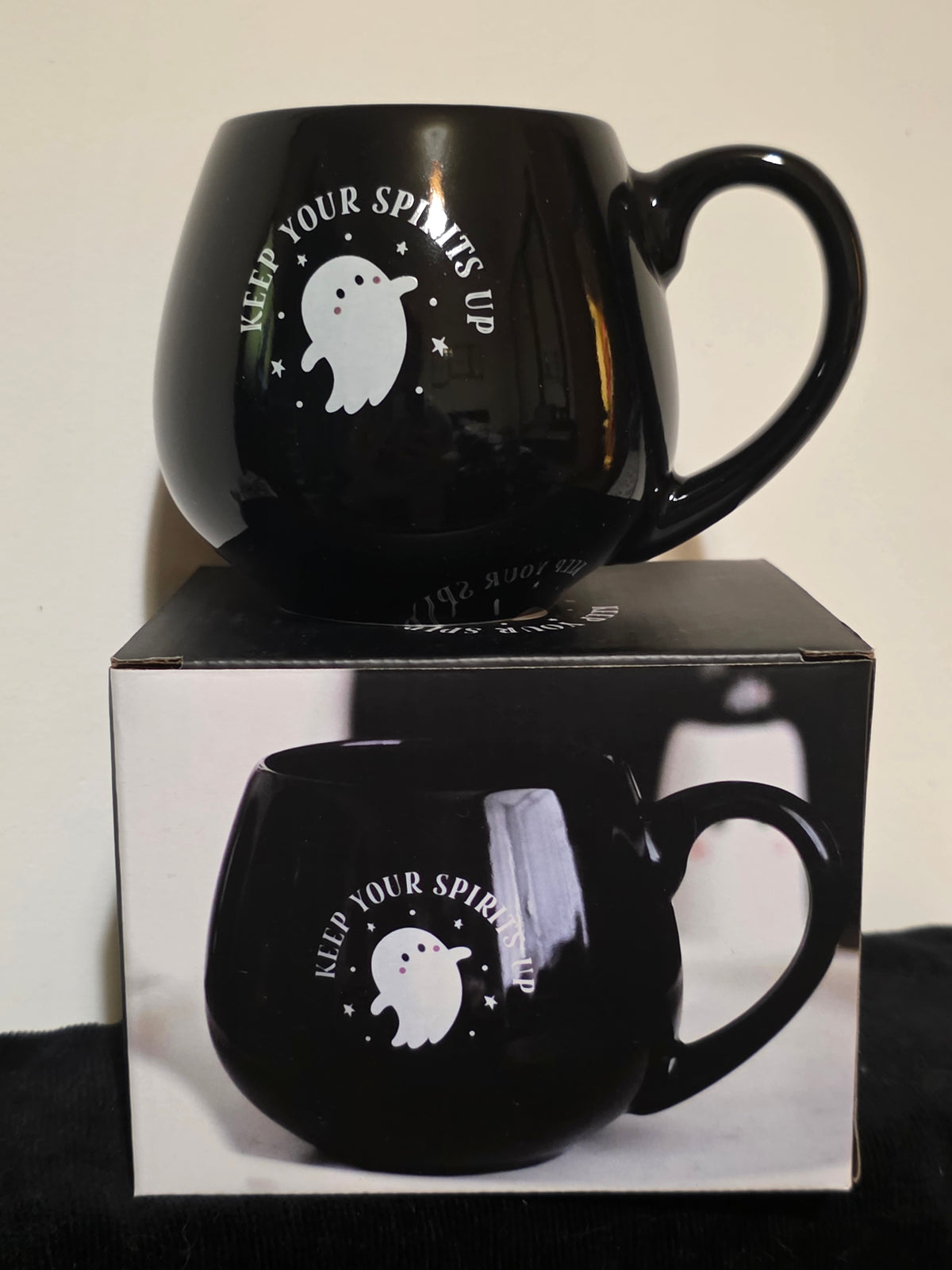 Keep Your Spirits Up – Rounded Ghost Mug