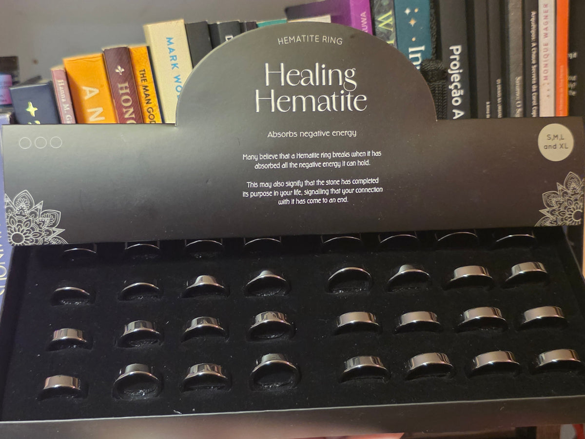 Healing Hematite Ring – Grounding &amp; Protection | S, M, L & XL