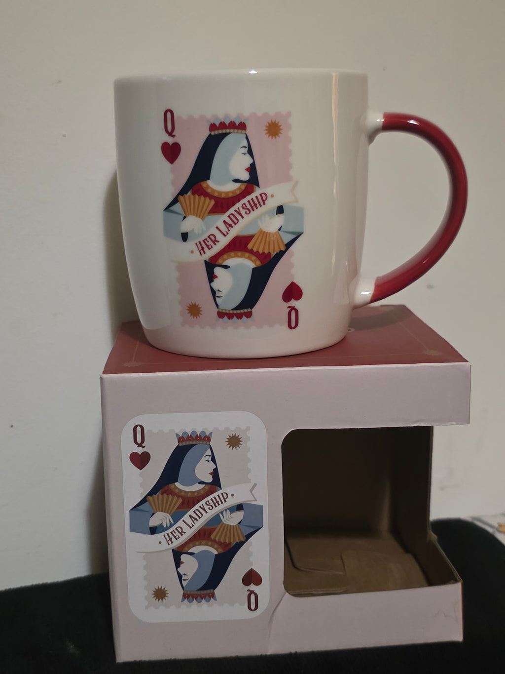 His Lordship & Her Ladyship – King & Queen of Hearts Ceramic Mugs