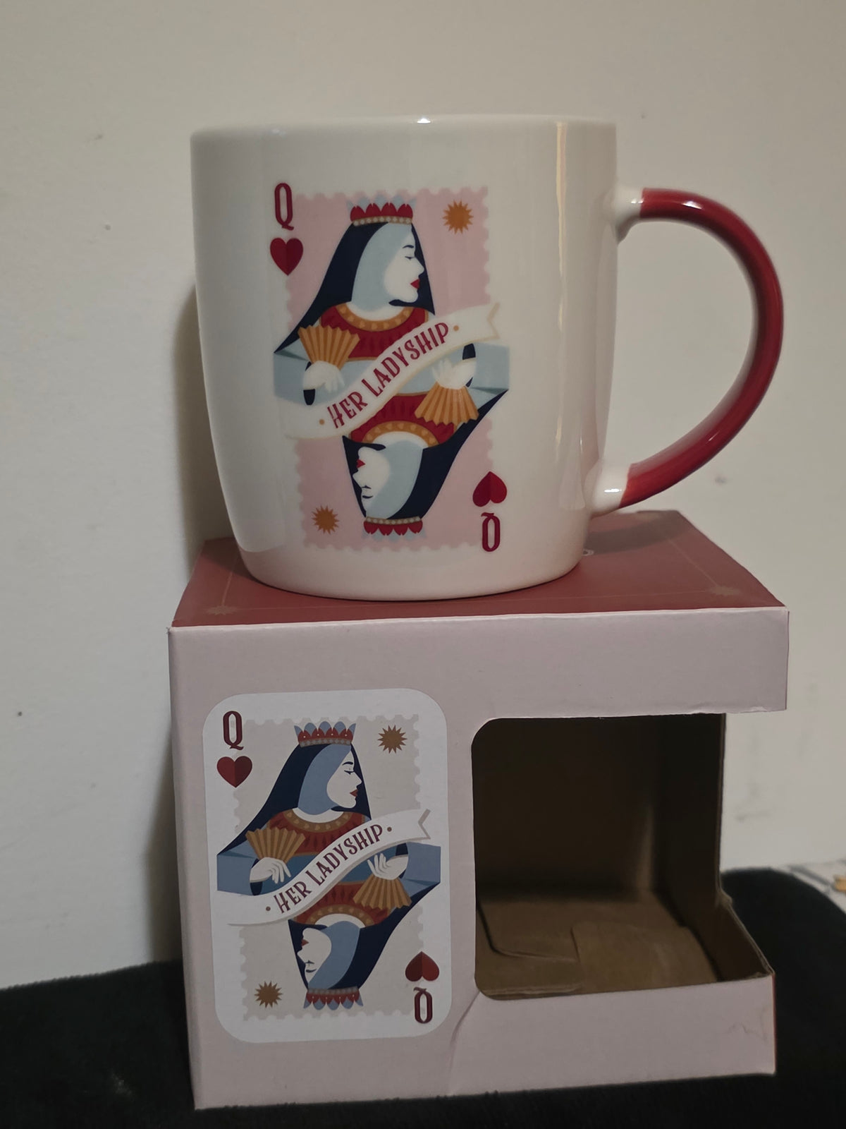 His Lordship & Her Ladyship – King & Queen of Hearts Ceramic Mugs