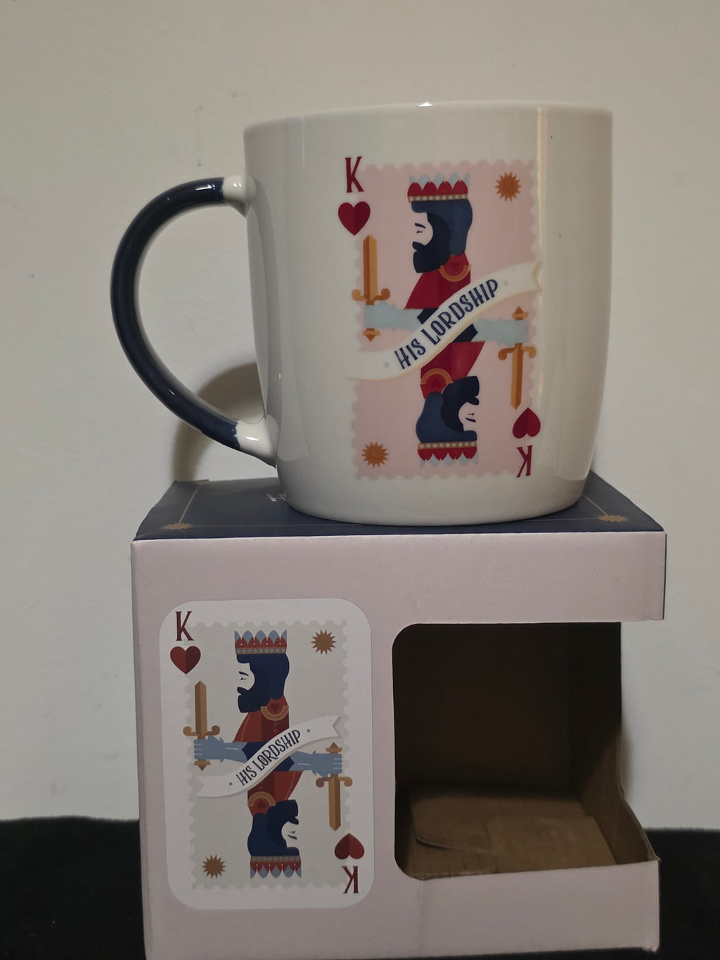 His Lordship & Her Ladyship – King & Queen of Hearts Ceramic Mugs