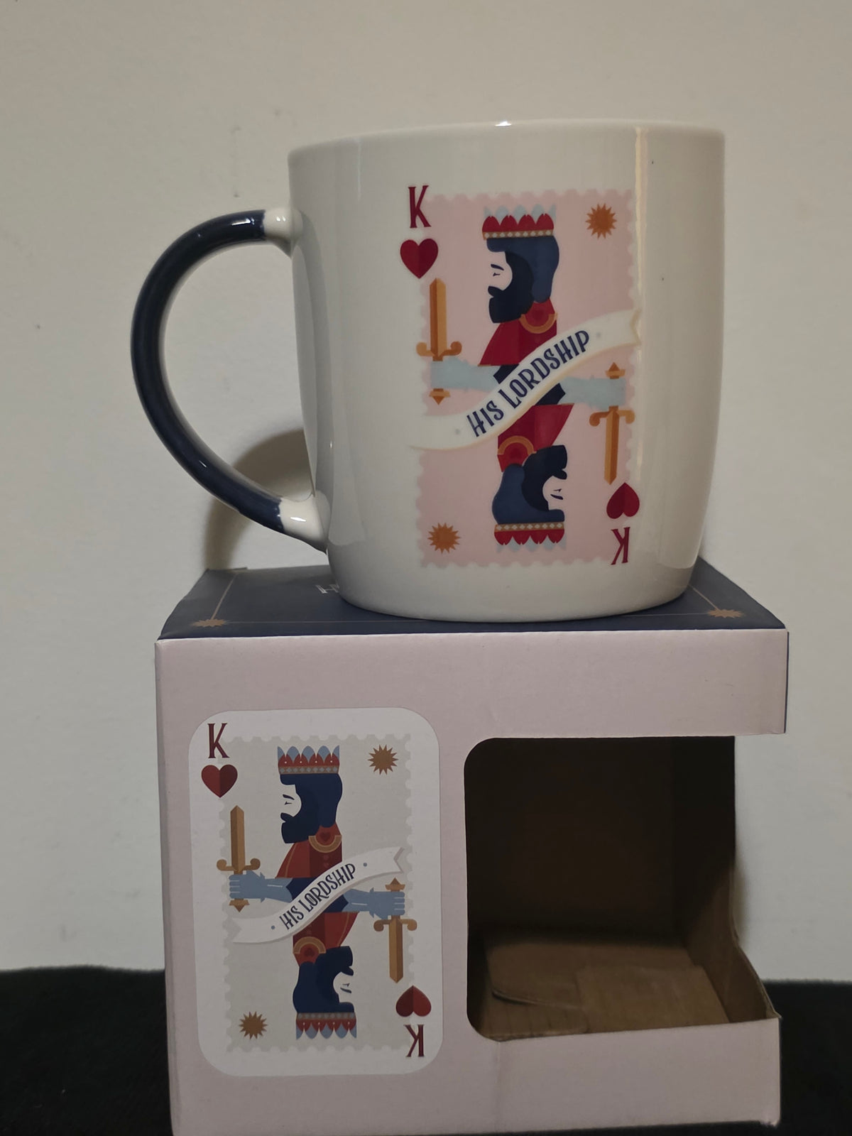 His Lordship & Her Ladyship – King & Queen of Hearts Ceramic Mugs