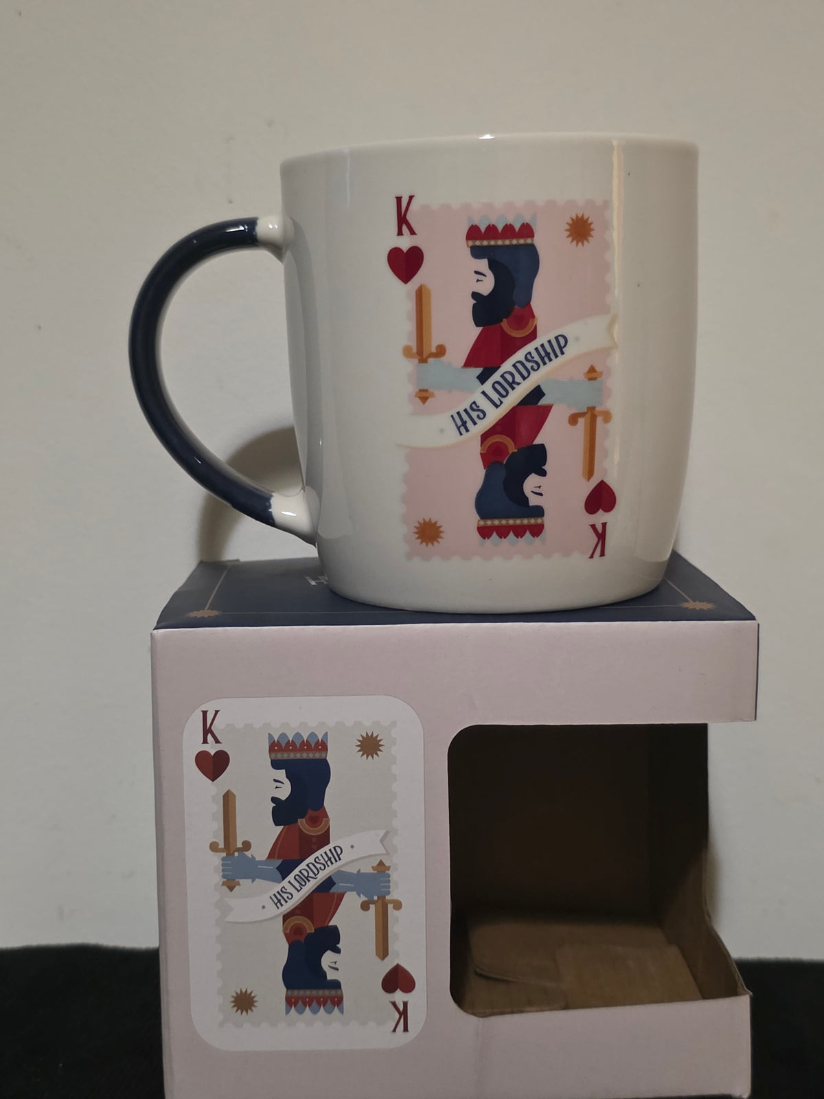 His Lordship & Her Ladyship – King & Queen of Hearts Ceramic Mugs