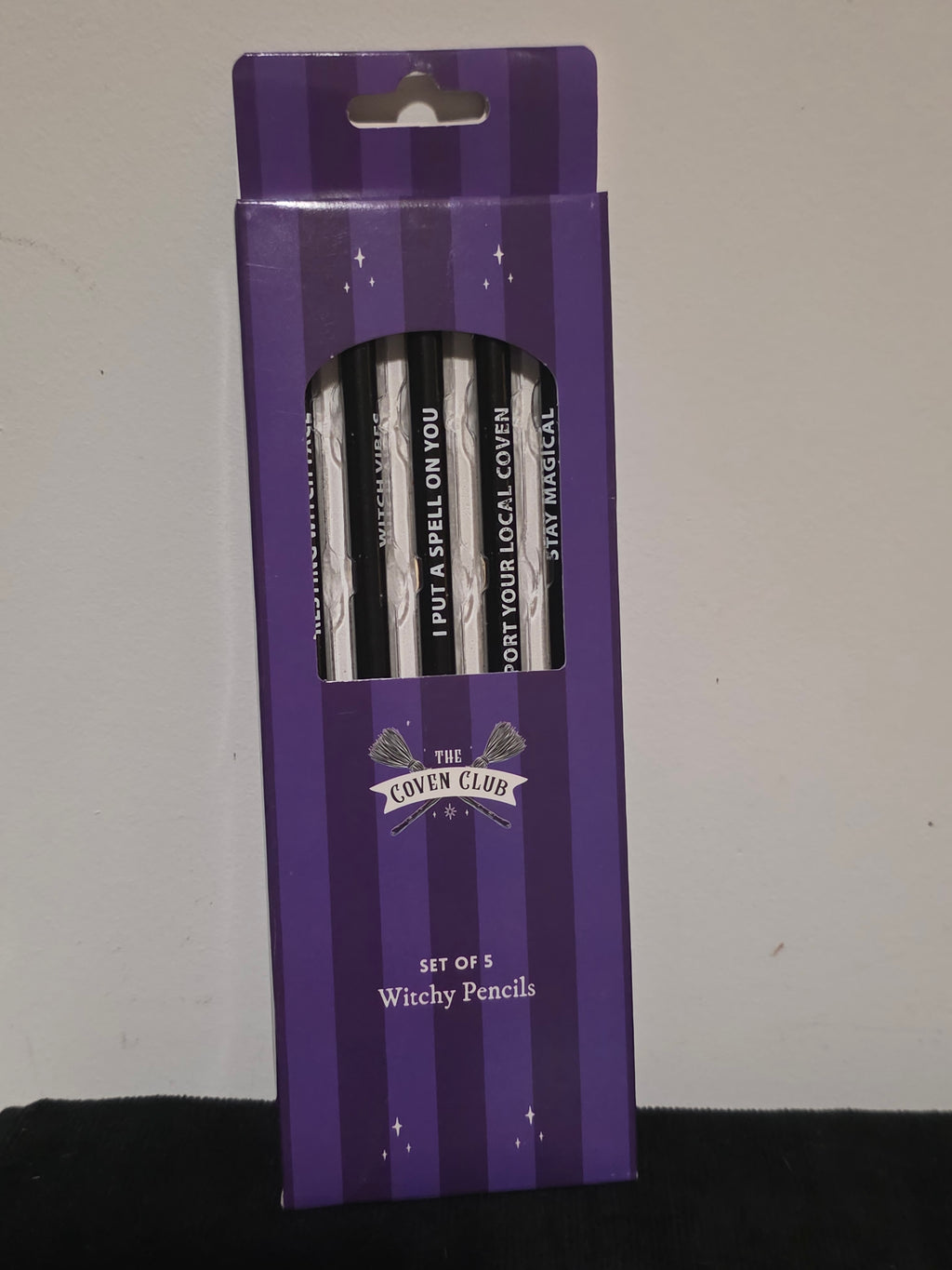 The Moon Tarot A5 Notebook & Coven Club Witchy Pencils Set – Gothic Gift