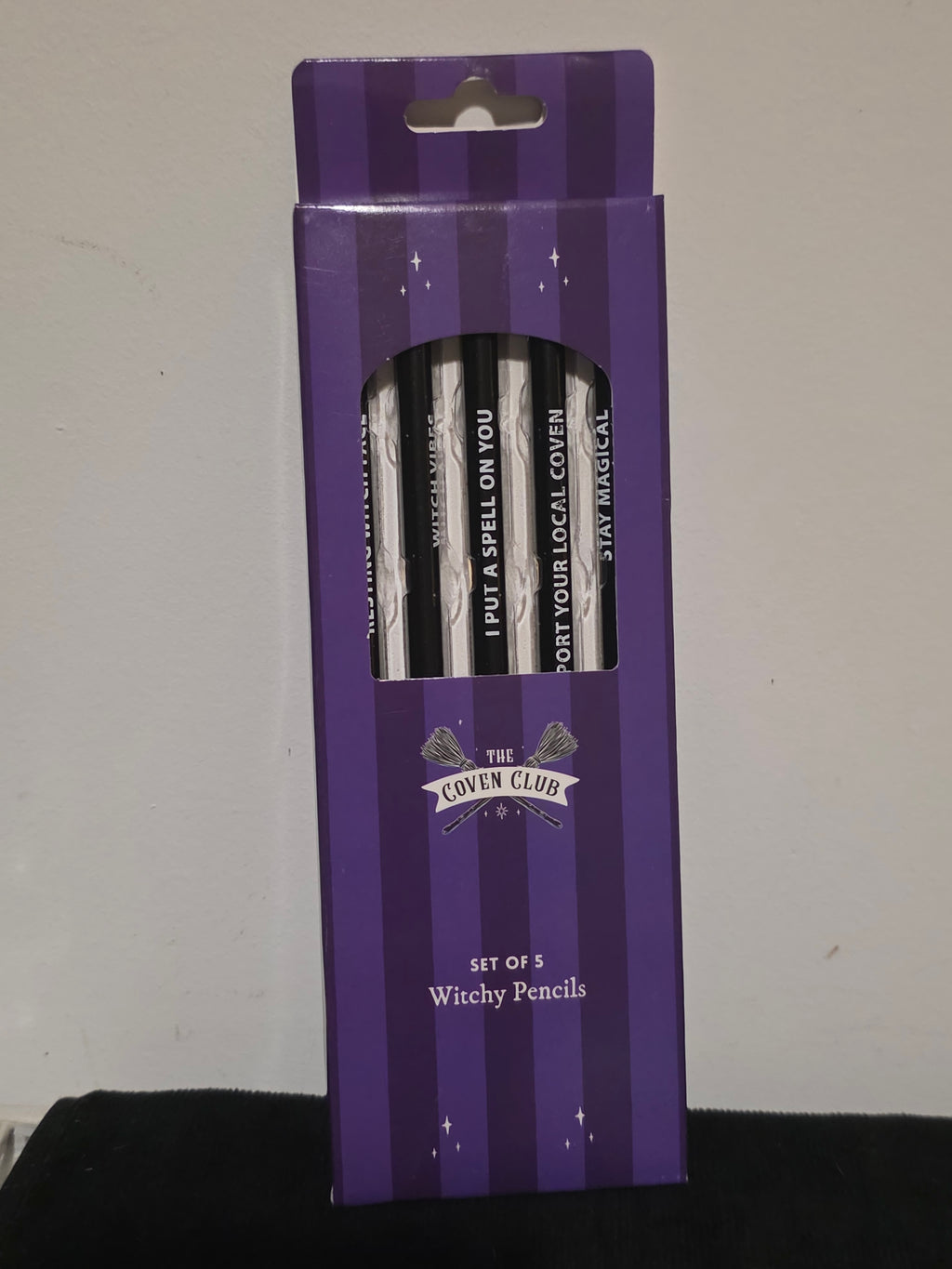 The Moon Tarot A5 Notebook & Coven Club Witchy Pencils Set – Gothic Gift