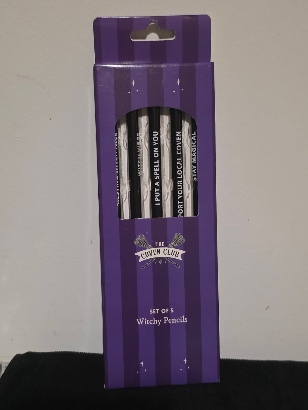 The Moon Tarot A5 Notebook & Coven Club Witchy Pencils Set – Gothic Gift