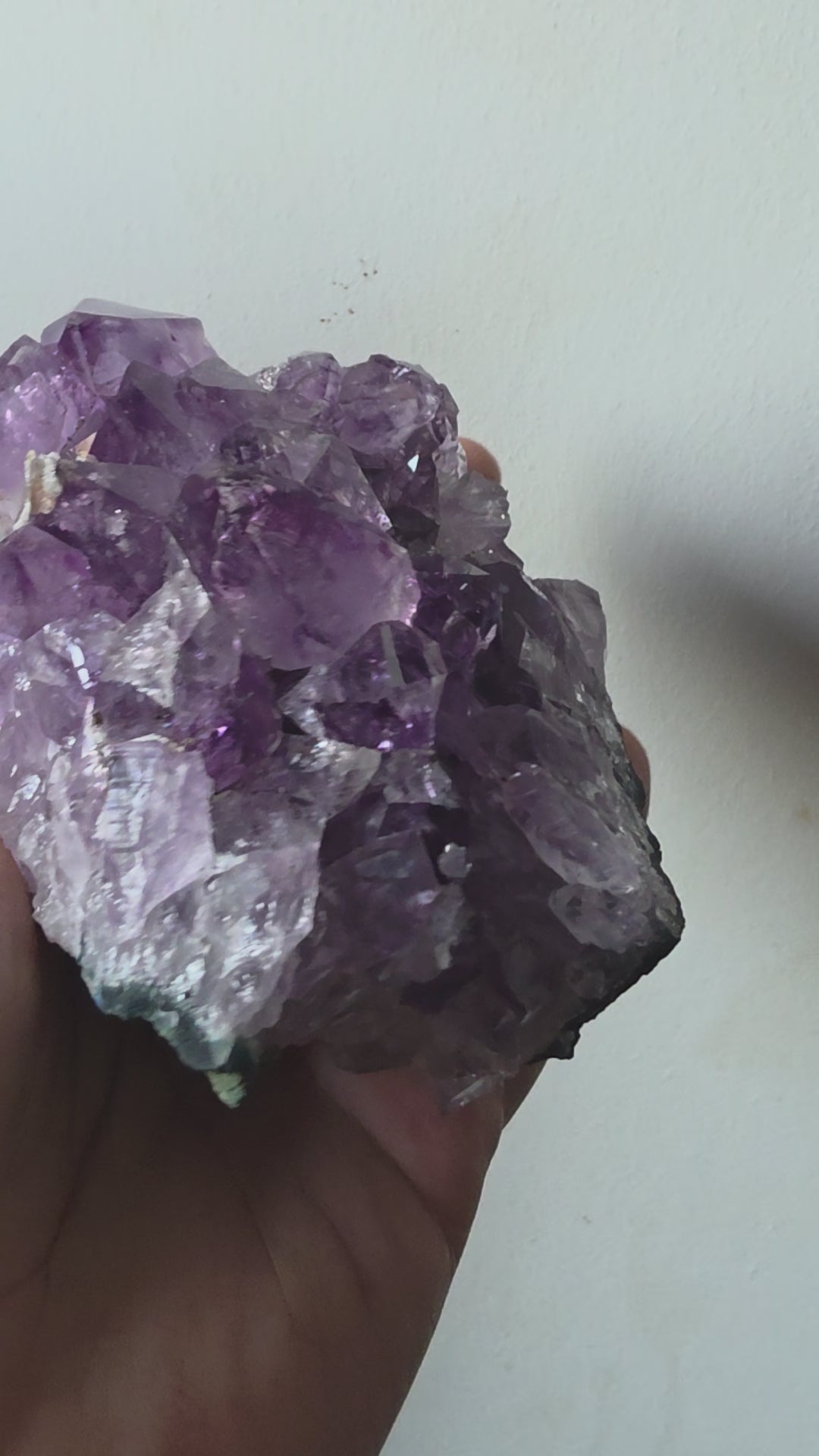 Natural Amethyst Crystal Cluster – Brazil | 530g Large Points