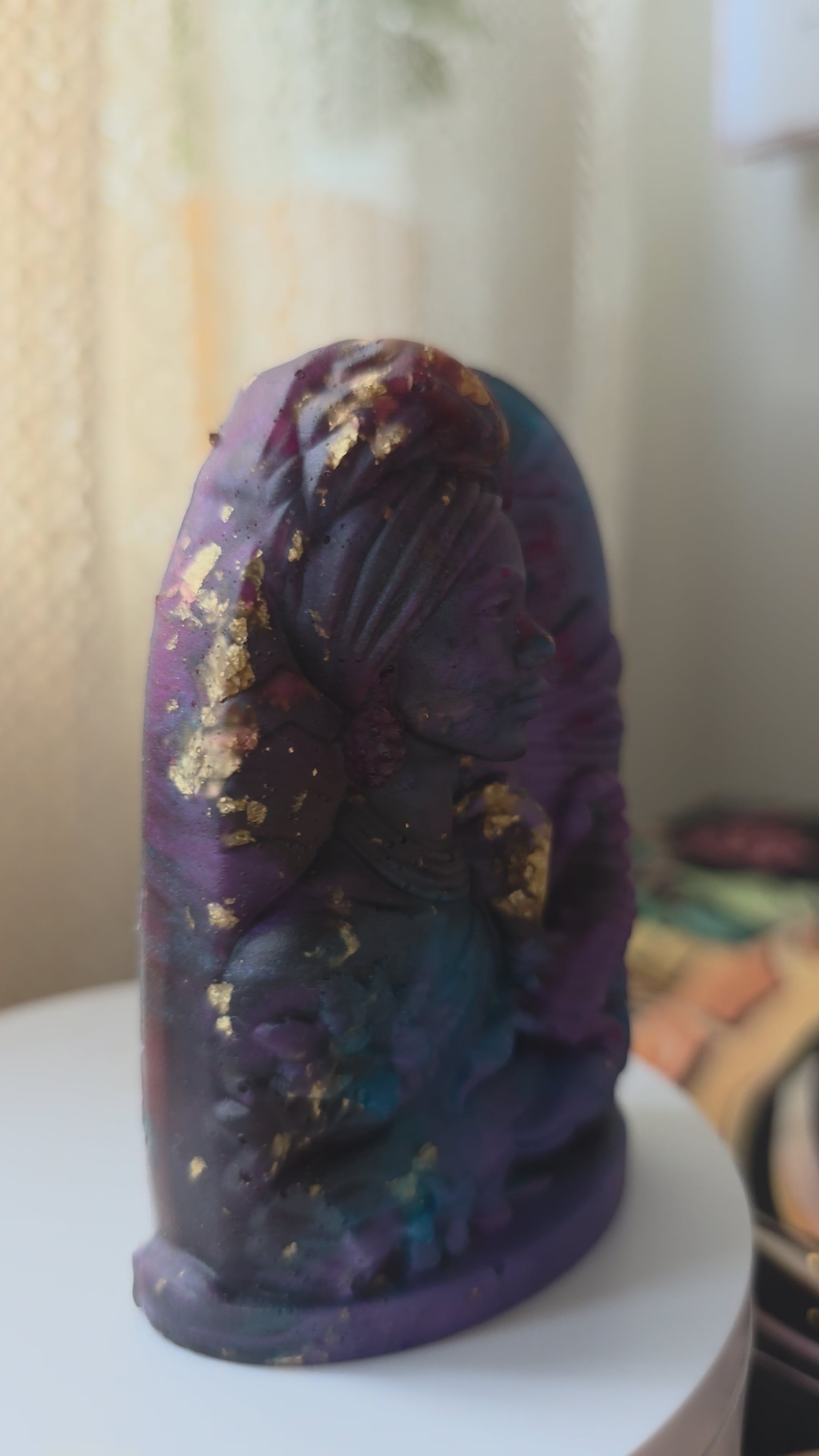 Scorpio Zodiac Woman Sculpture – Handmade Resin Astrology Décor