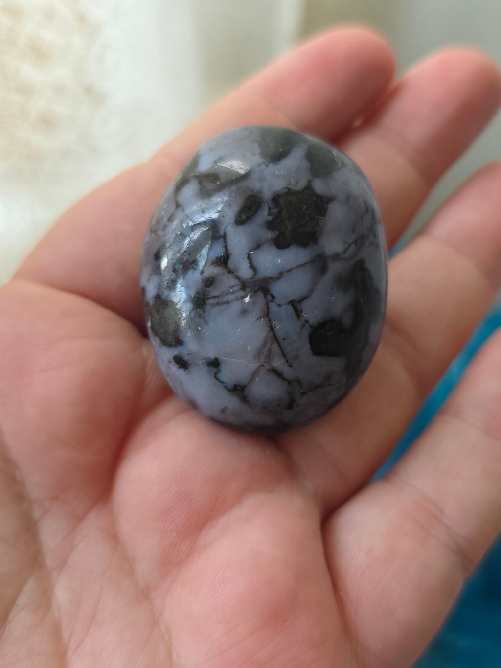 Merlinite (Indigo Gabbro) Tumble Stone