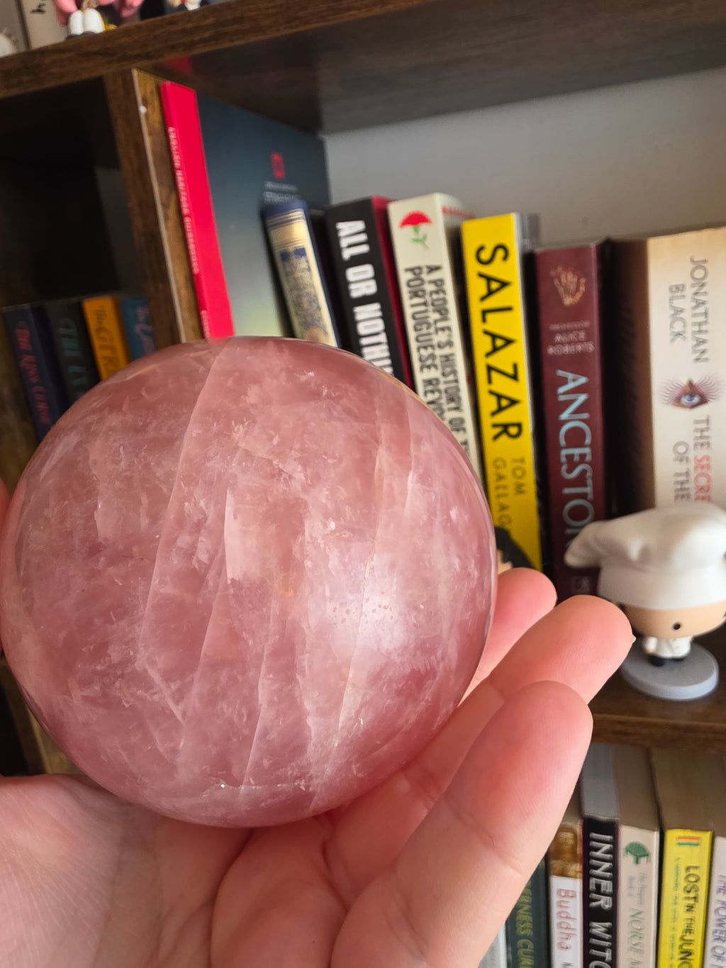 XXL Rose Quartz Sphere 1.135kg | 94mm Brazilian Statement Crystal