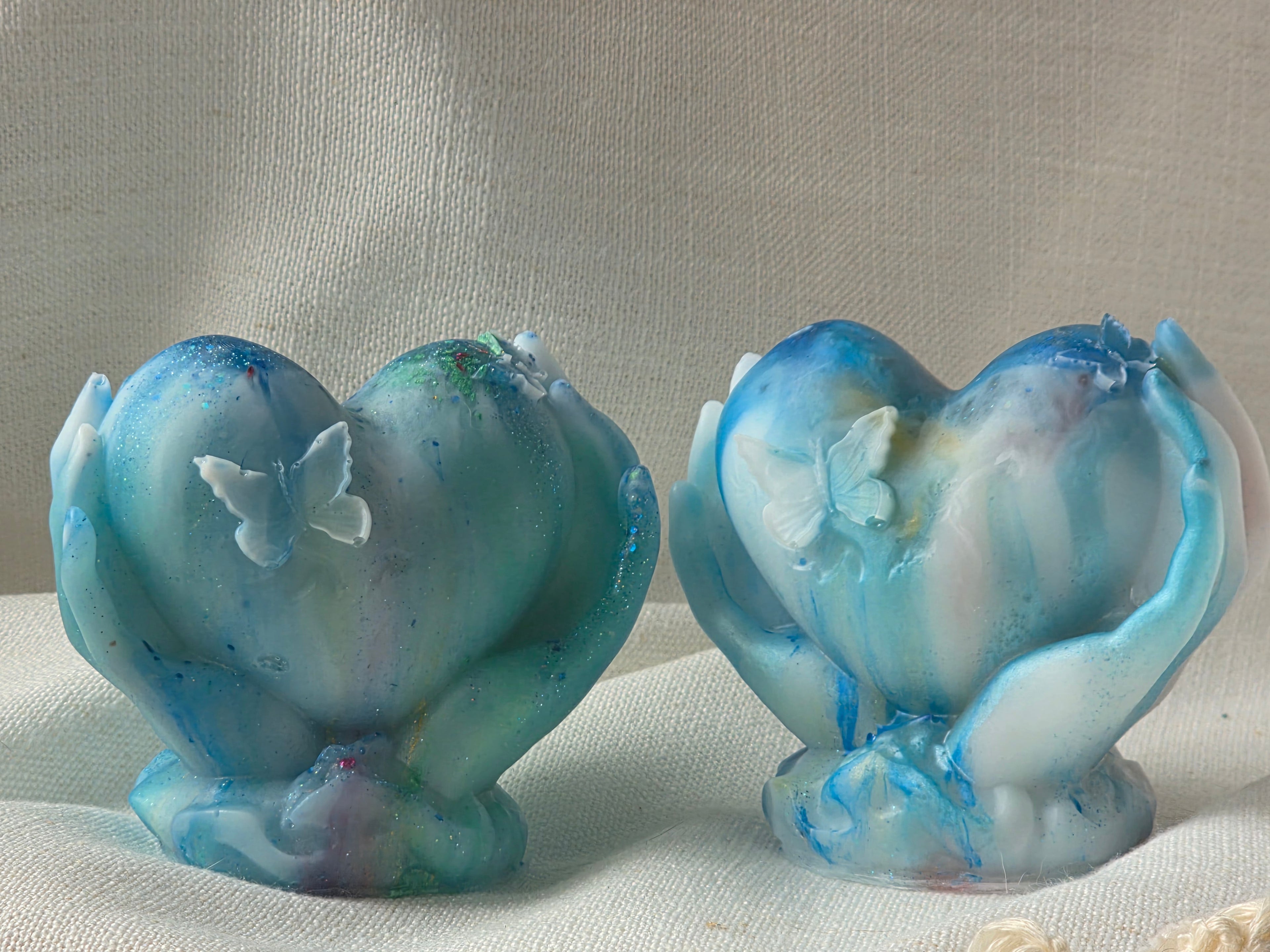 Protected Heart — Handcrafted Resin Piece
