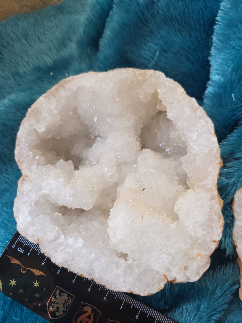 White Quartz Geode Pair
