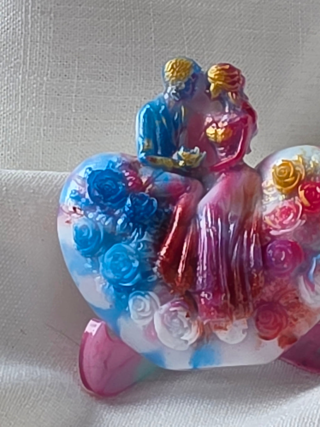 Union of Hearts – Handmade Resin Sculpture
