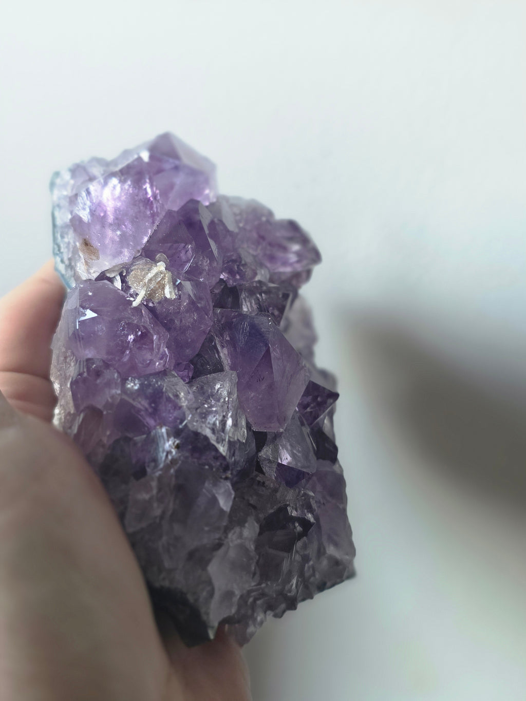 Natural Amethyst Crystal Cluster – Brazil | 530g Large Points