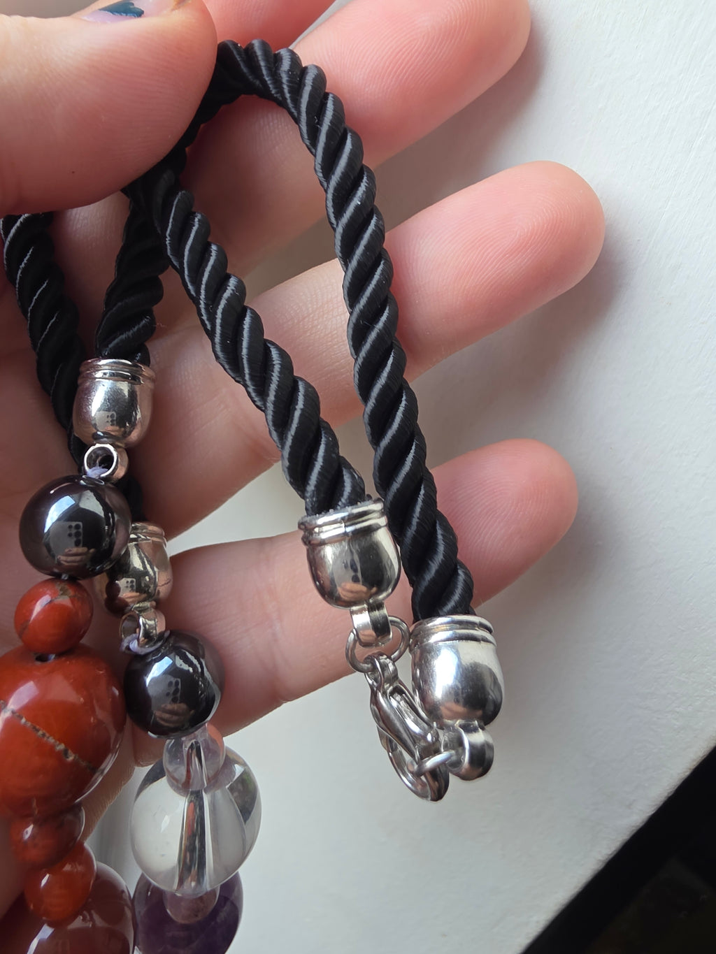 Seven Chakra Natural Crystal Necklace | Spiritual Balance & Alignment