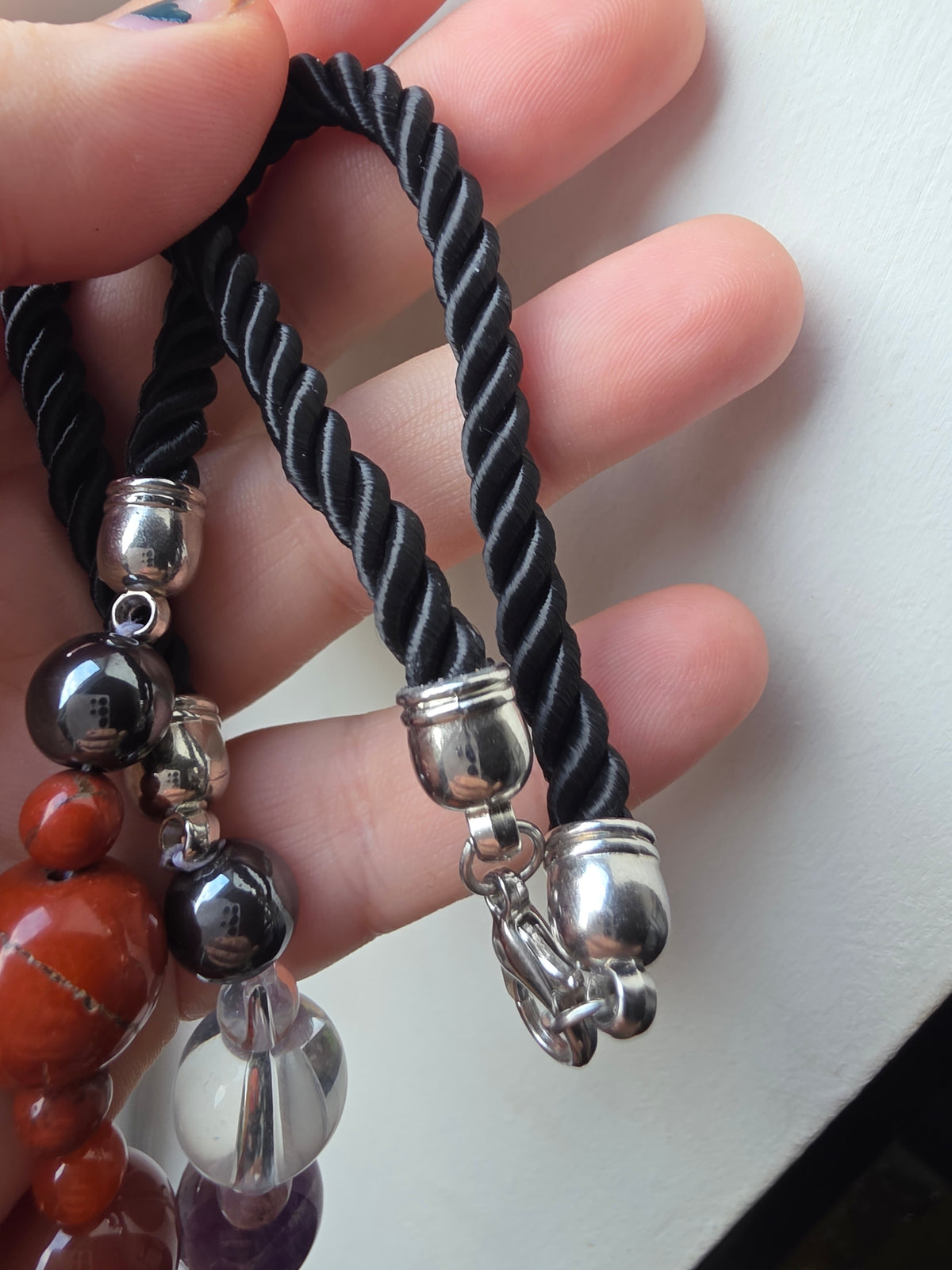 Seven Chakra Natural Crystal Necklace | Spiritual Balance & Alignment
