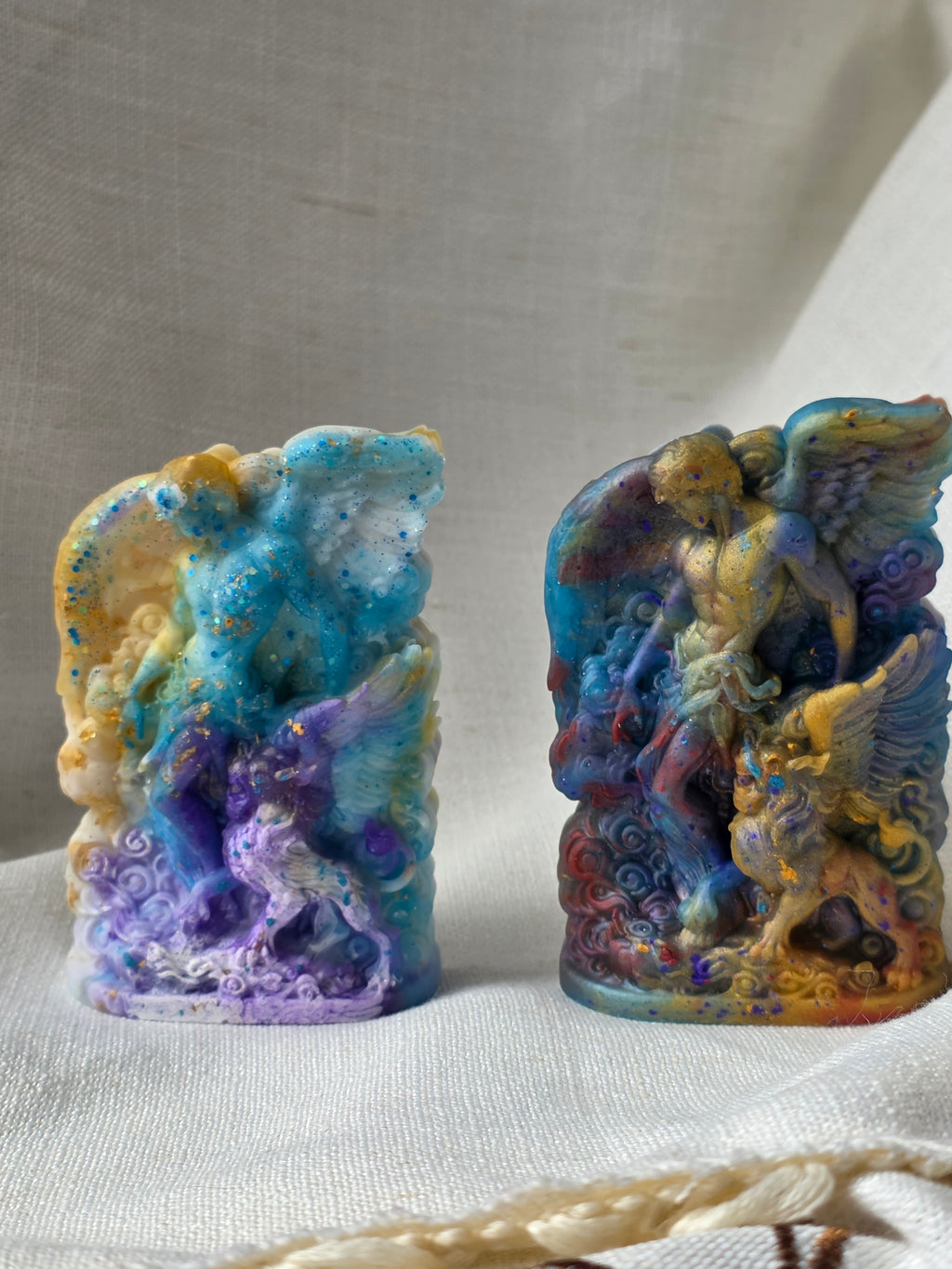 Celestial Guardian | Angel & Griffin Sculpture
