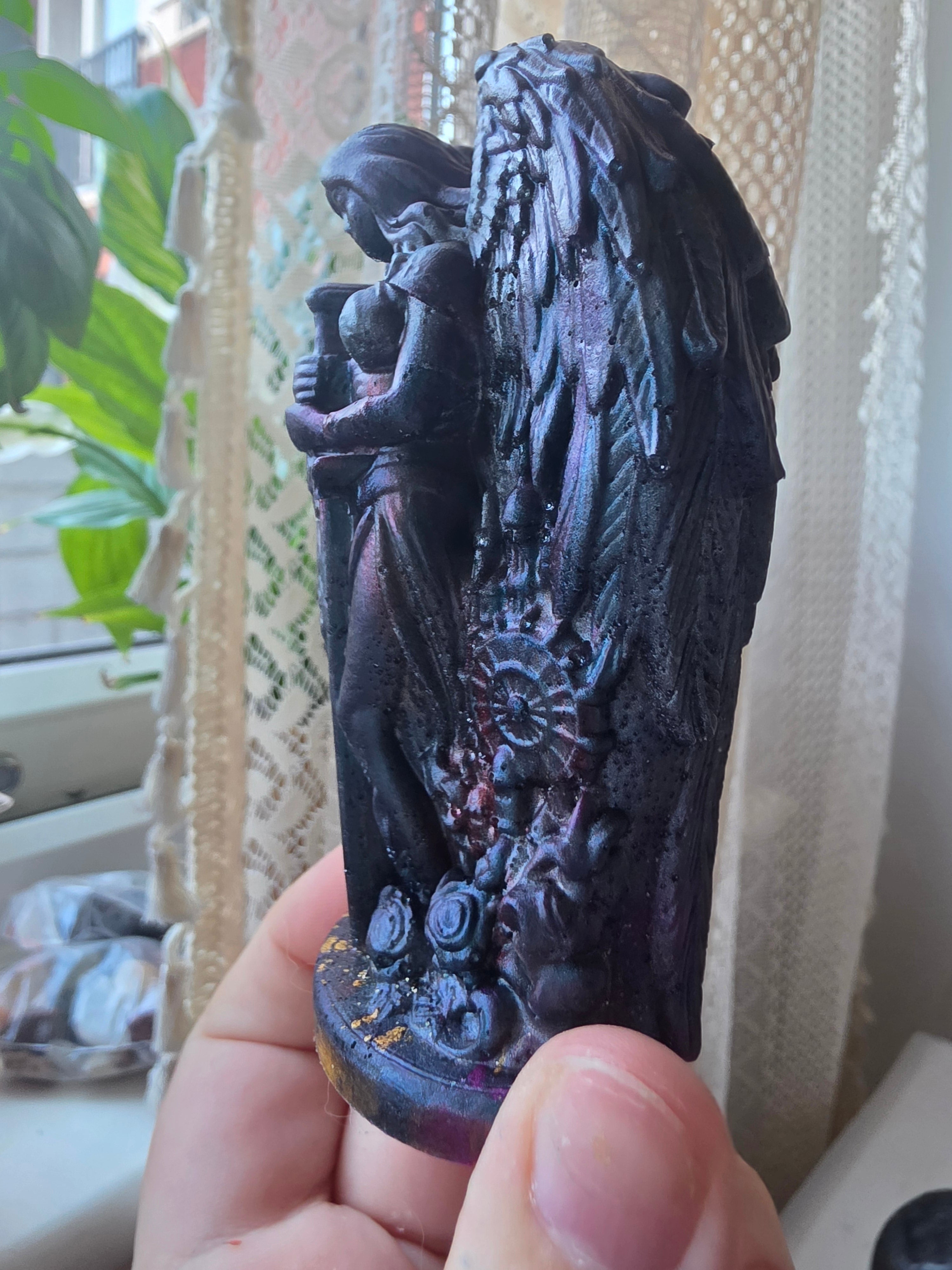The Angel of Shadows | Handmade Resin Angel Statue | The Other Side Collection