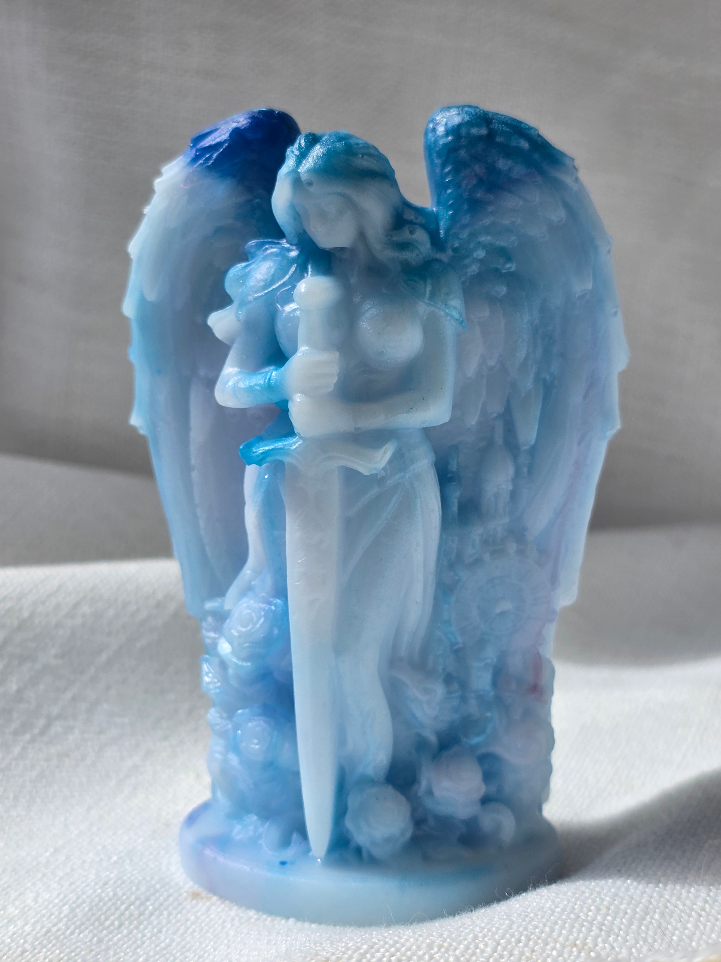 Angel of Becoming | Handmade Resin Guardian Sculpture (Imperfect Piece)