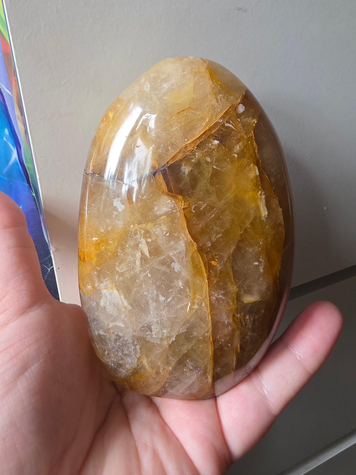 Large Golden Healer Quartz Freeform 827g | Brazilian Statement Crystal