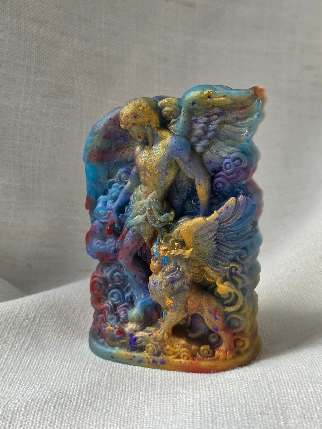 Celestial Guardian | Angel & Griffin Sculpture