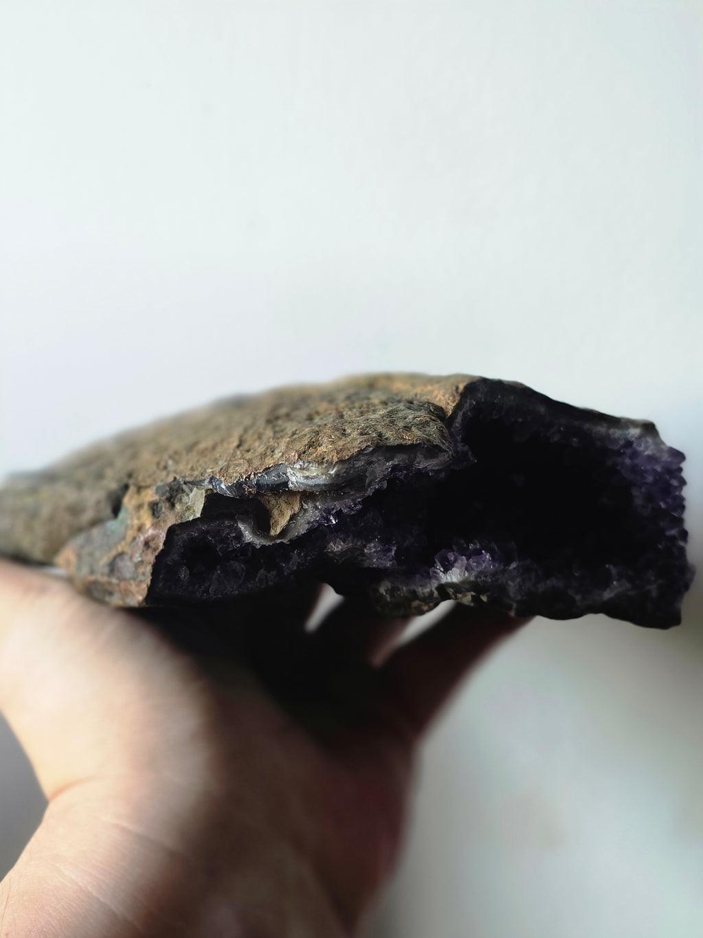 Natural Amethyst Geode Cave – Brazil | 1.2kg Deep Purple Statement Piece