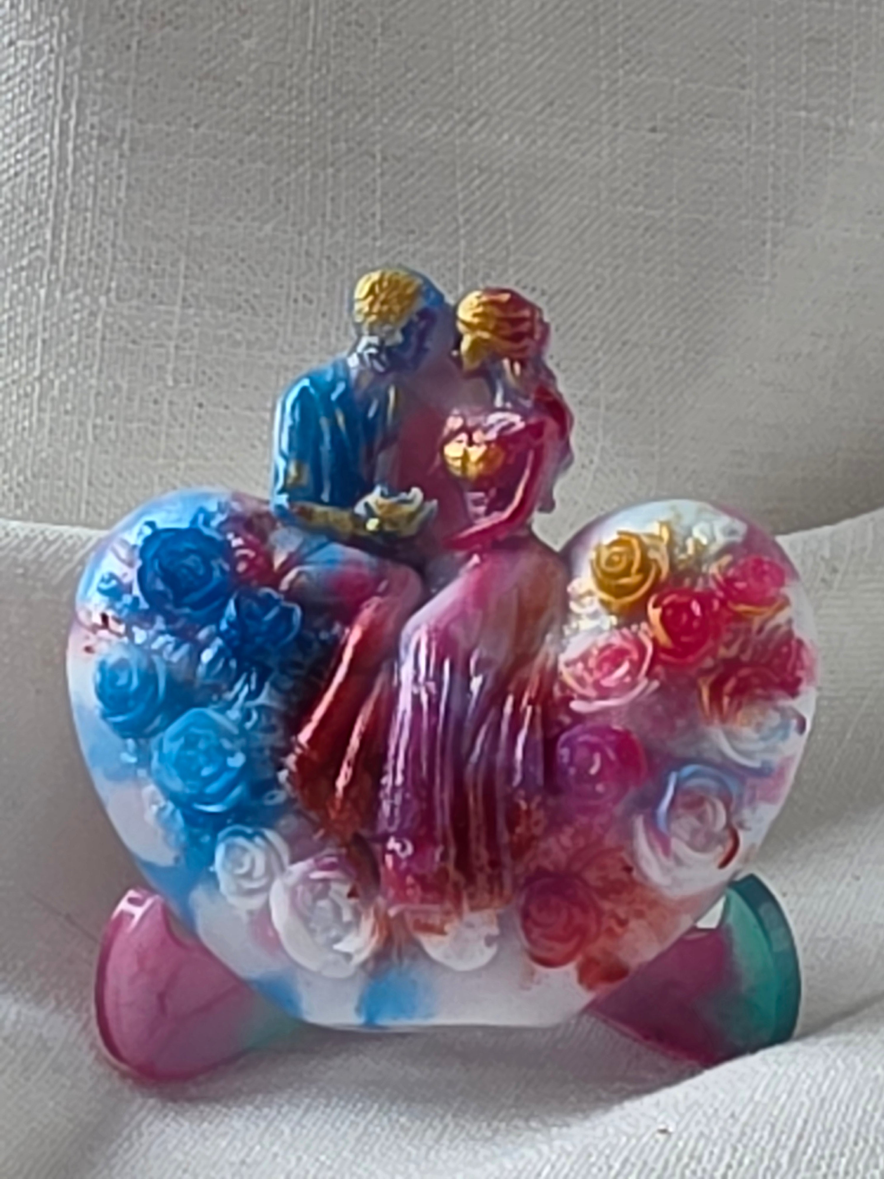 Union of Hearts – Handmade Resin Sculpture