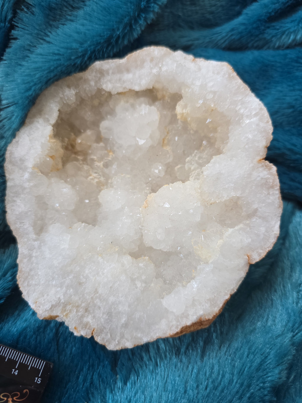 White Quartz Geode Pair
