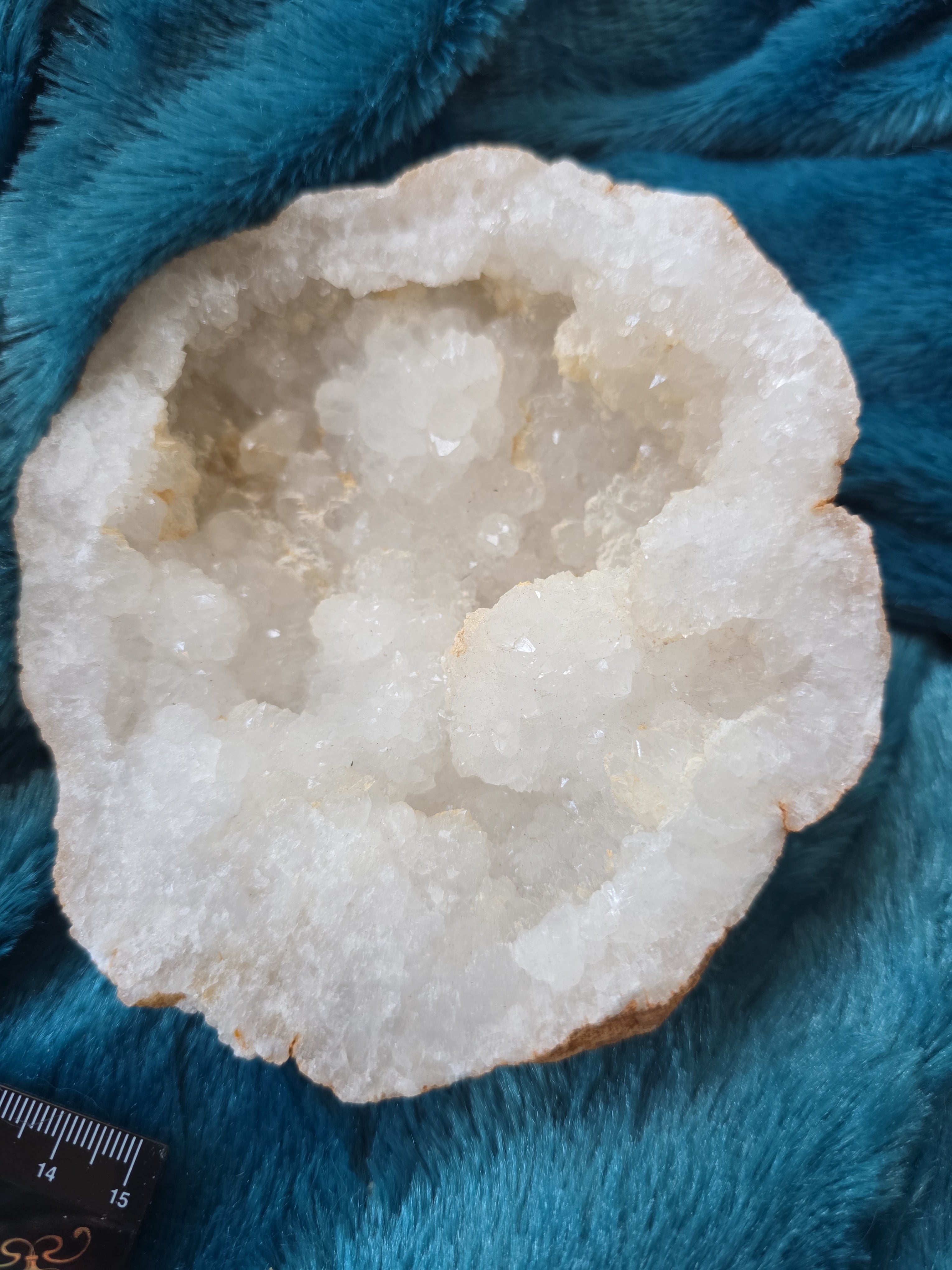 White Quartz Geode Pair