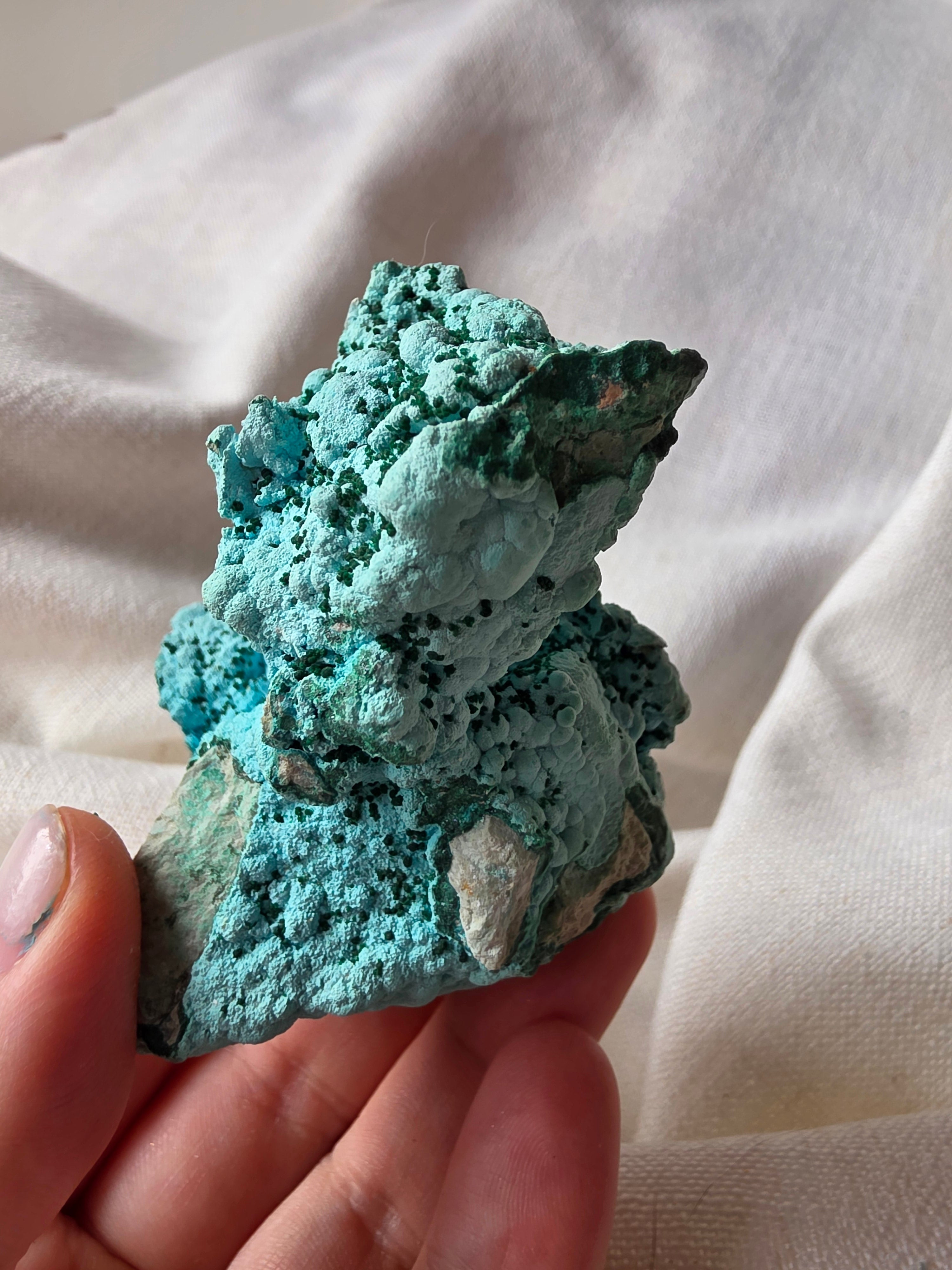 Chrysocolla with Malachite