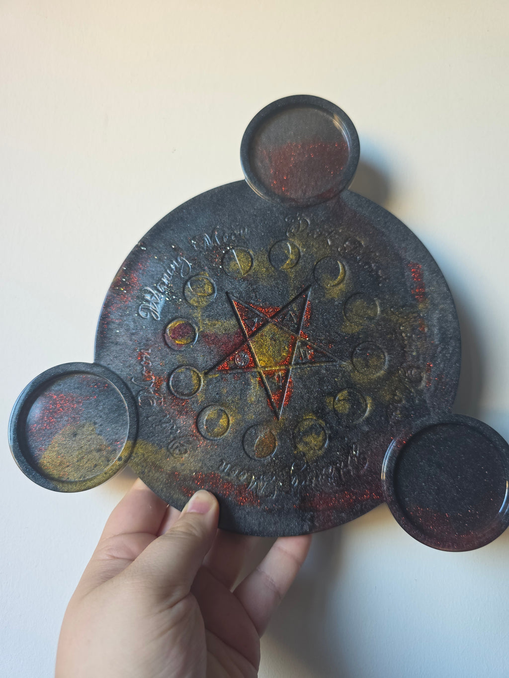 Perfectly Imperfect Triple Moon Ritual Tray & Altar
