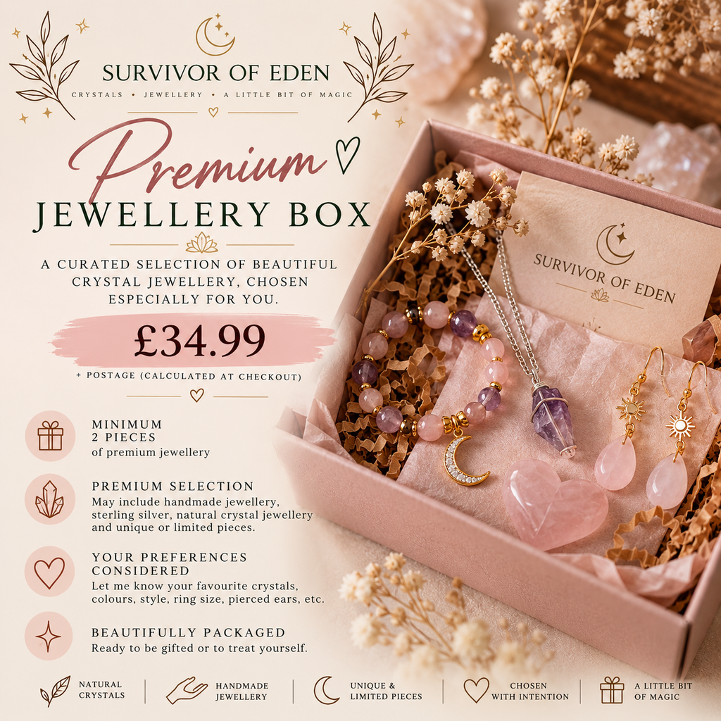 Premium Crystal Jewellery Mystery Box | Curated Natural Gemstone Gift