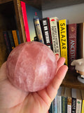 XXL Rose Quartz Sphere 1.135kg | 94mm Brazilian Statement Crystal