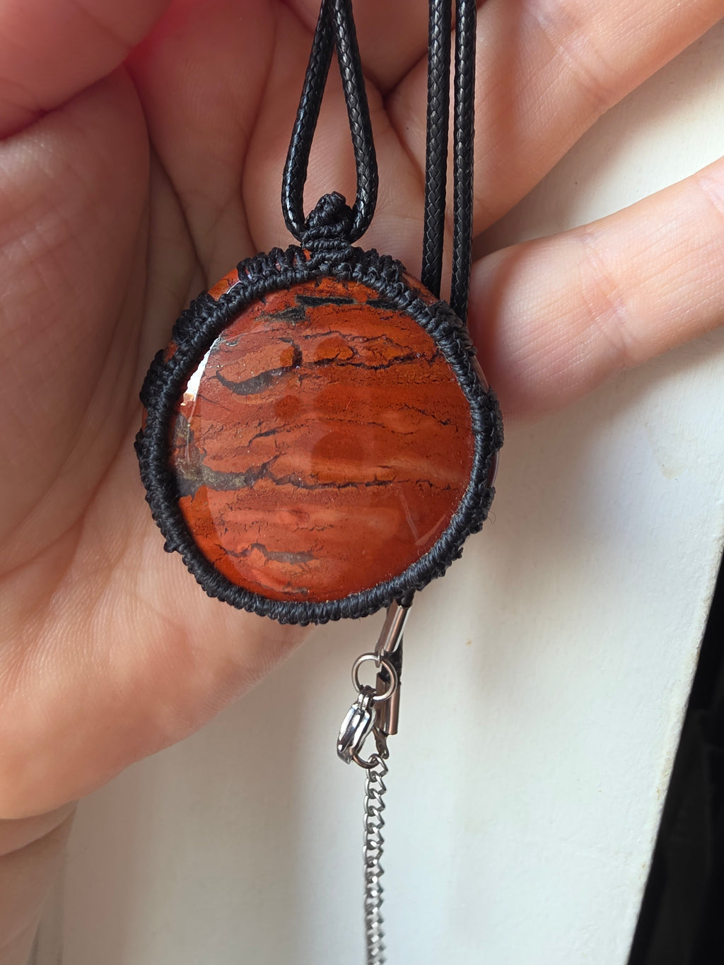 Natural Crystal Macramé Necklace | Growth & Resilience Collection – Choose Your Stone