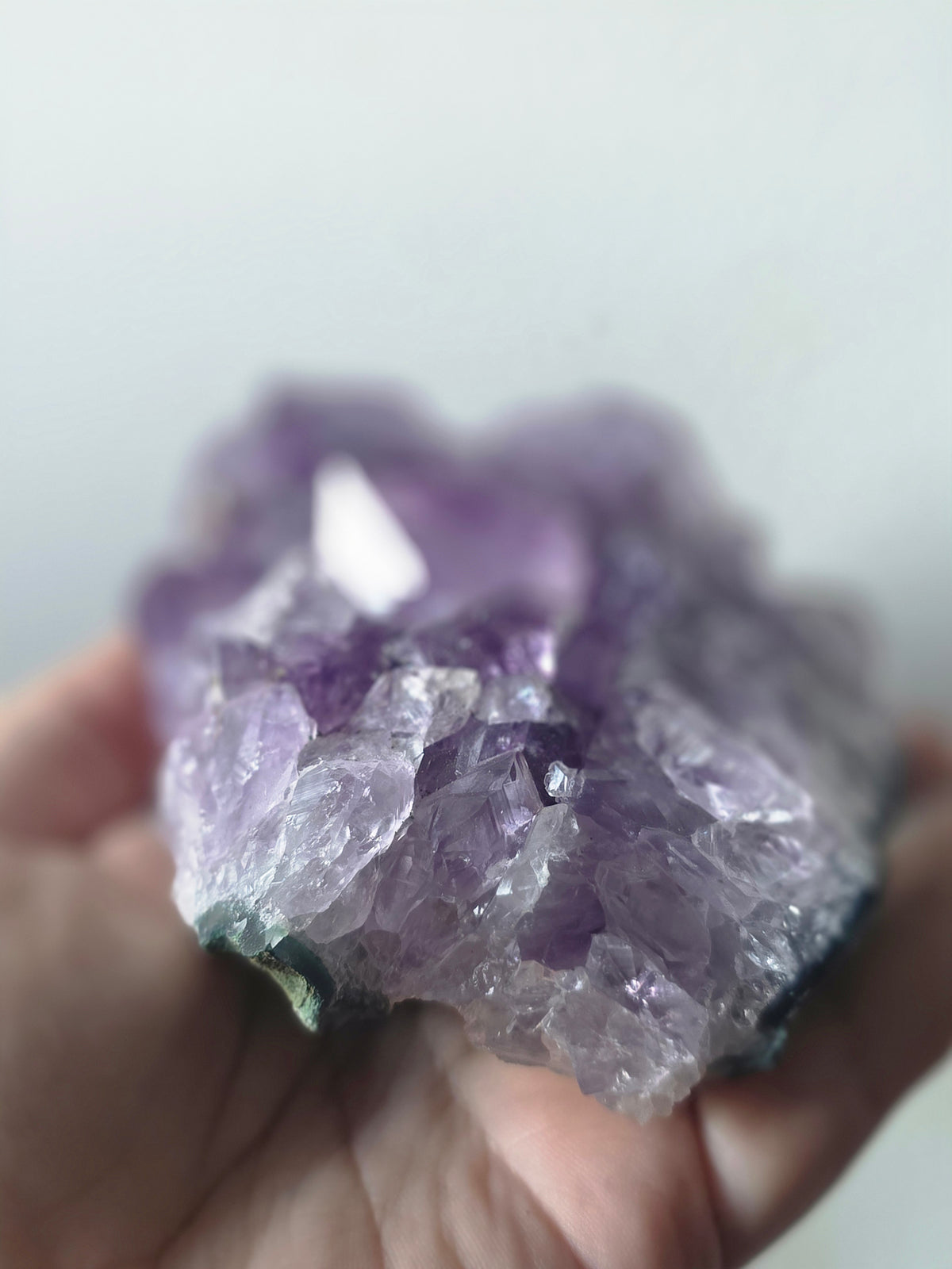 Natural Amethyst Crystal Cluster – Brazil | 530g Large Points