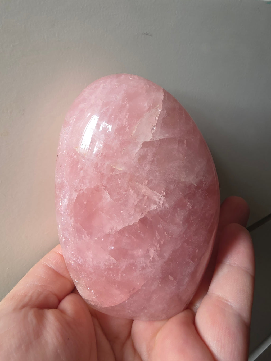 Large Rose Quartz Freeform 594g | Love & Heart Crystal Statement Piece