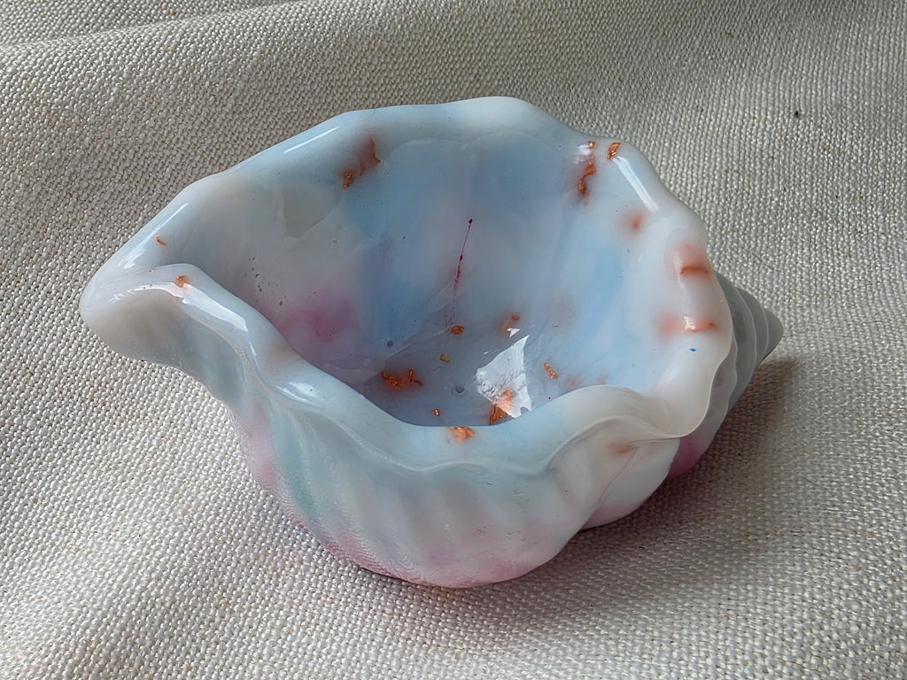 Ocean Shell Trinket Dish — Handmade Resin