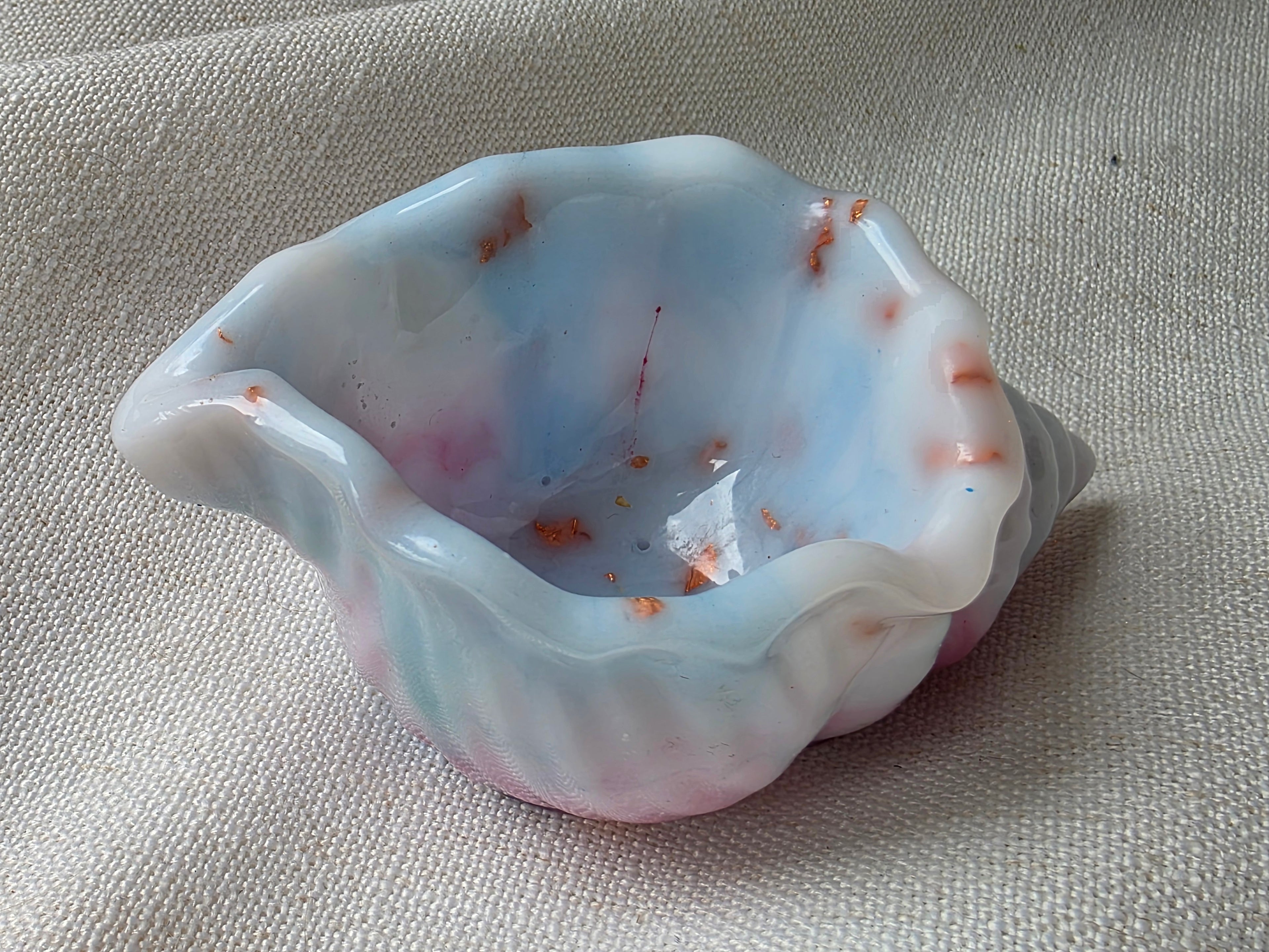 Ocean Shell Trinket Dish — Handmade Resin