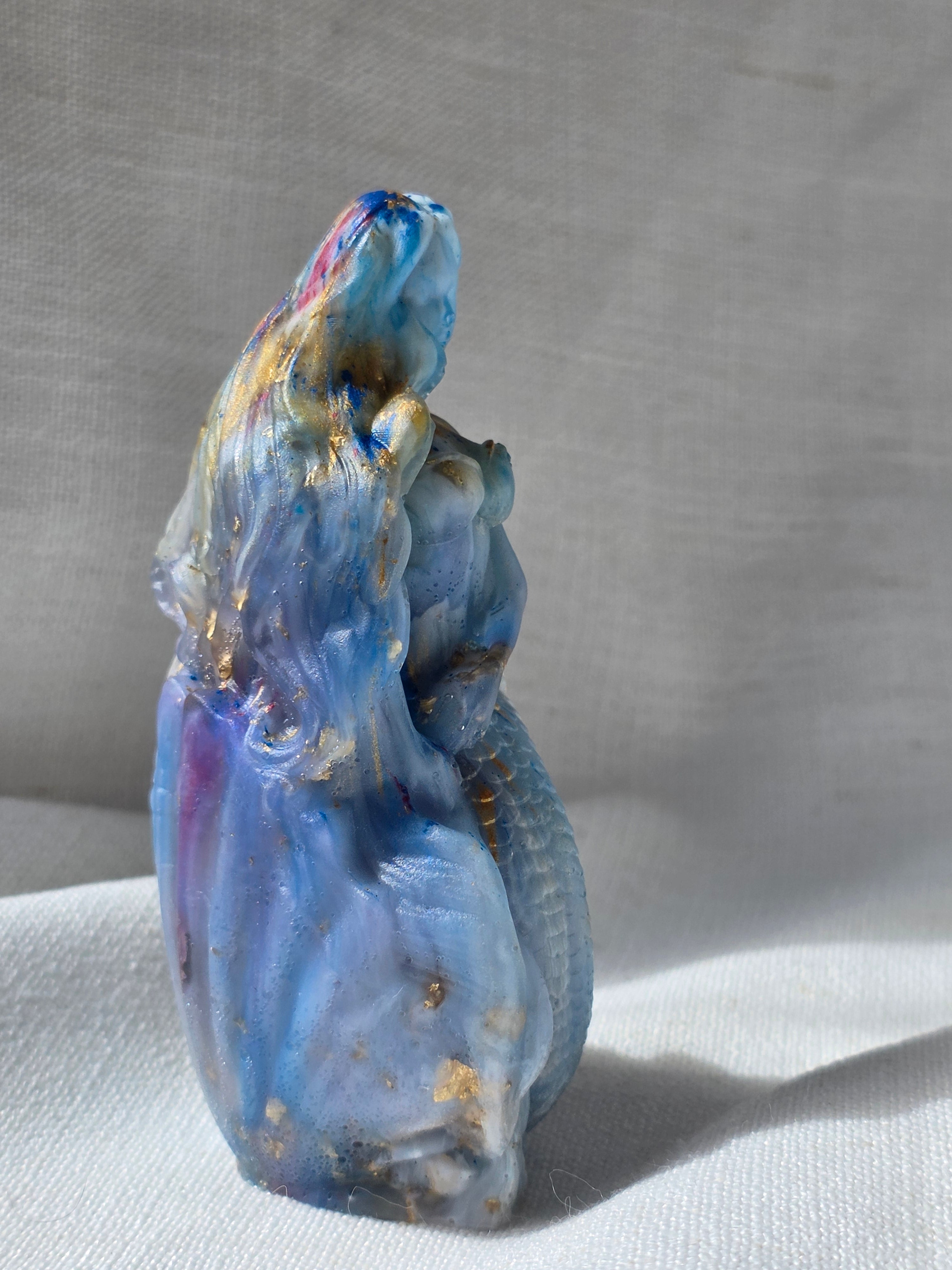 Siren of the Tides | Handmade Resin Mermaid Sculpture