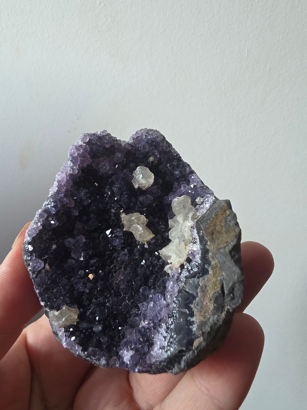 Natural Amethyst & Chalcedony Geode – Brazil | 170g