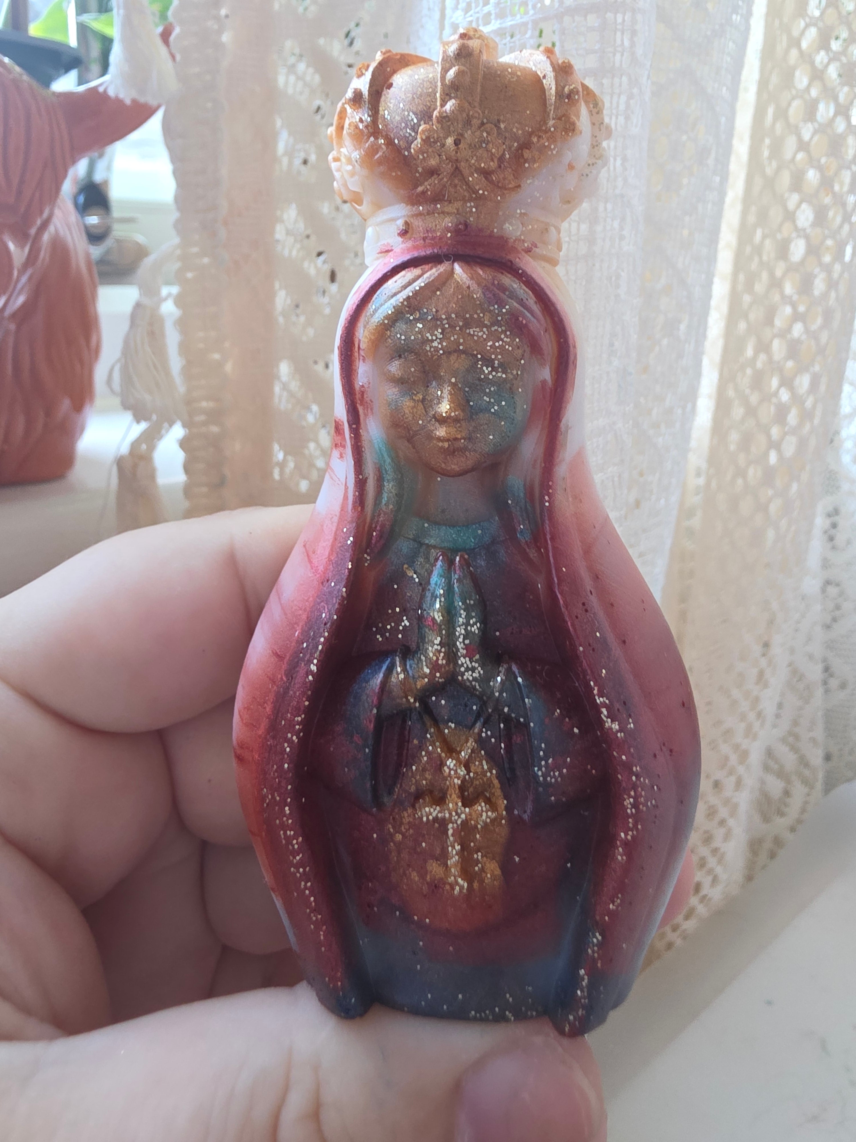 The Madonna of Shadows | Handmade Resin Sacred Statue | Sacred Collection