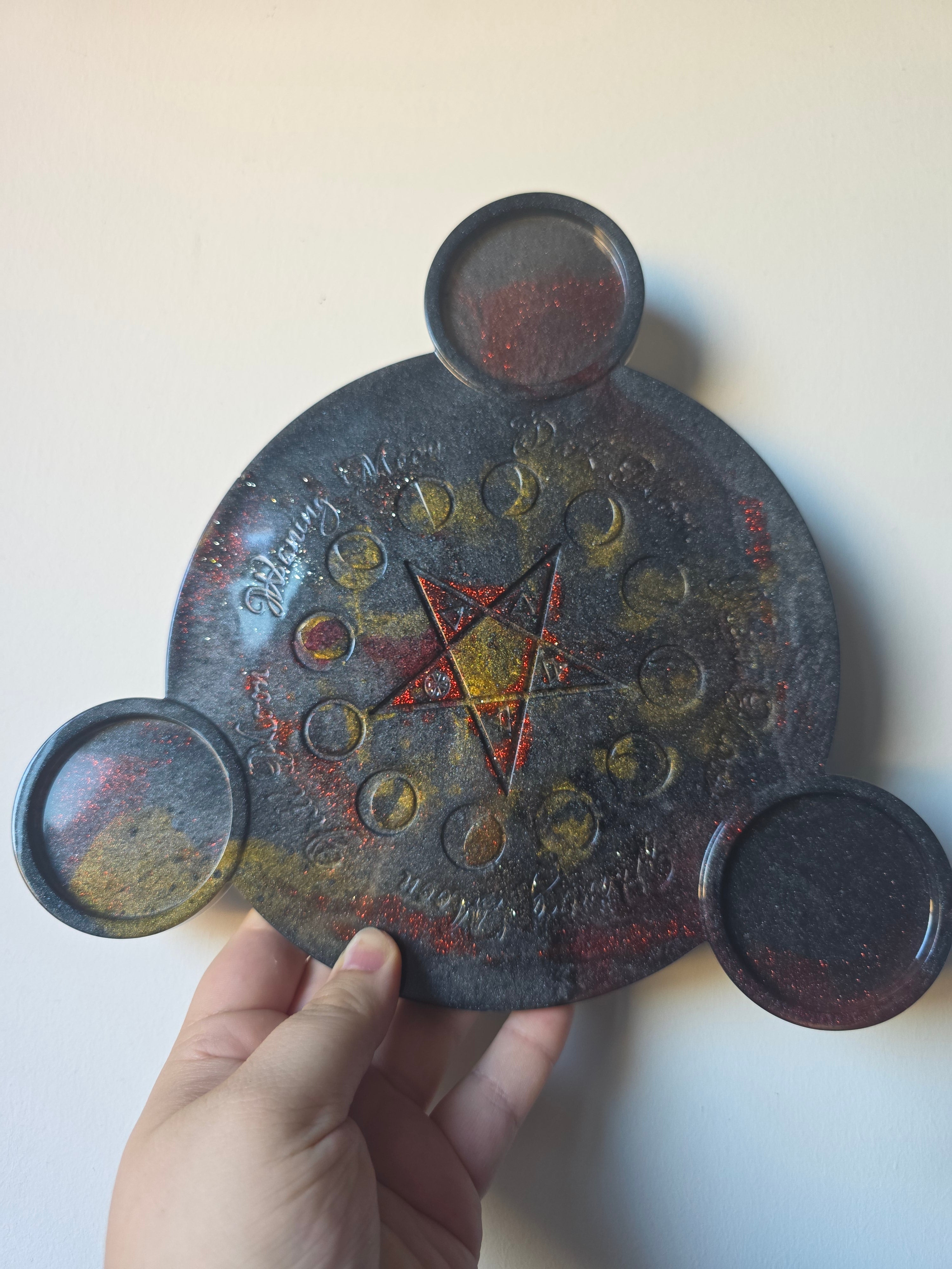 Perfectly Imperfect Triple Moon Ritual Tray & Altar