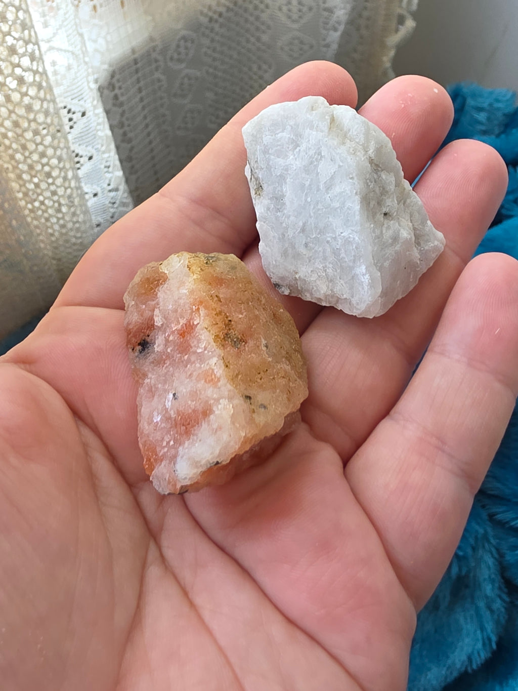 Raw Sunstone & Moonstone Duo