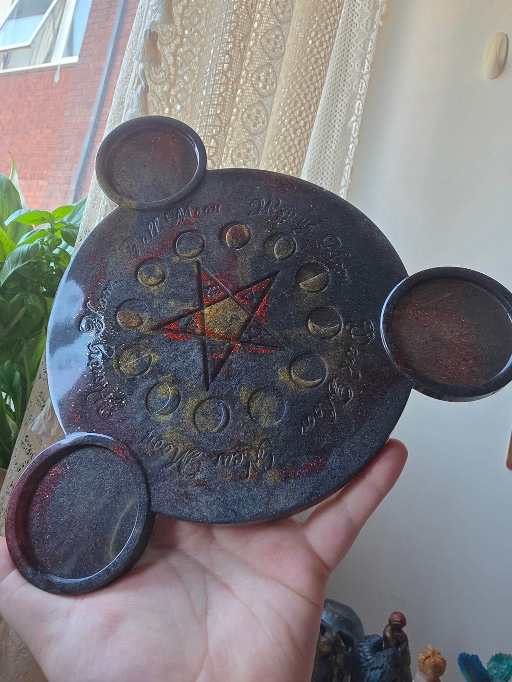 Perfectly Imperfect Triple Moon Ritual Tray & Altar
