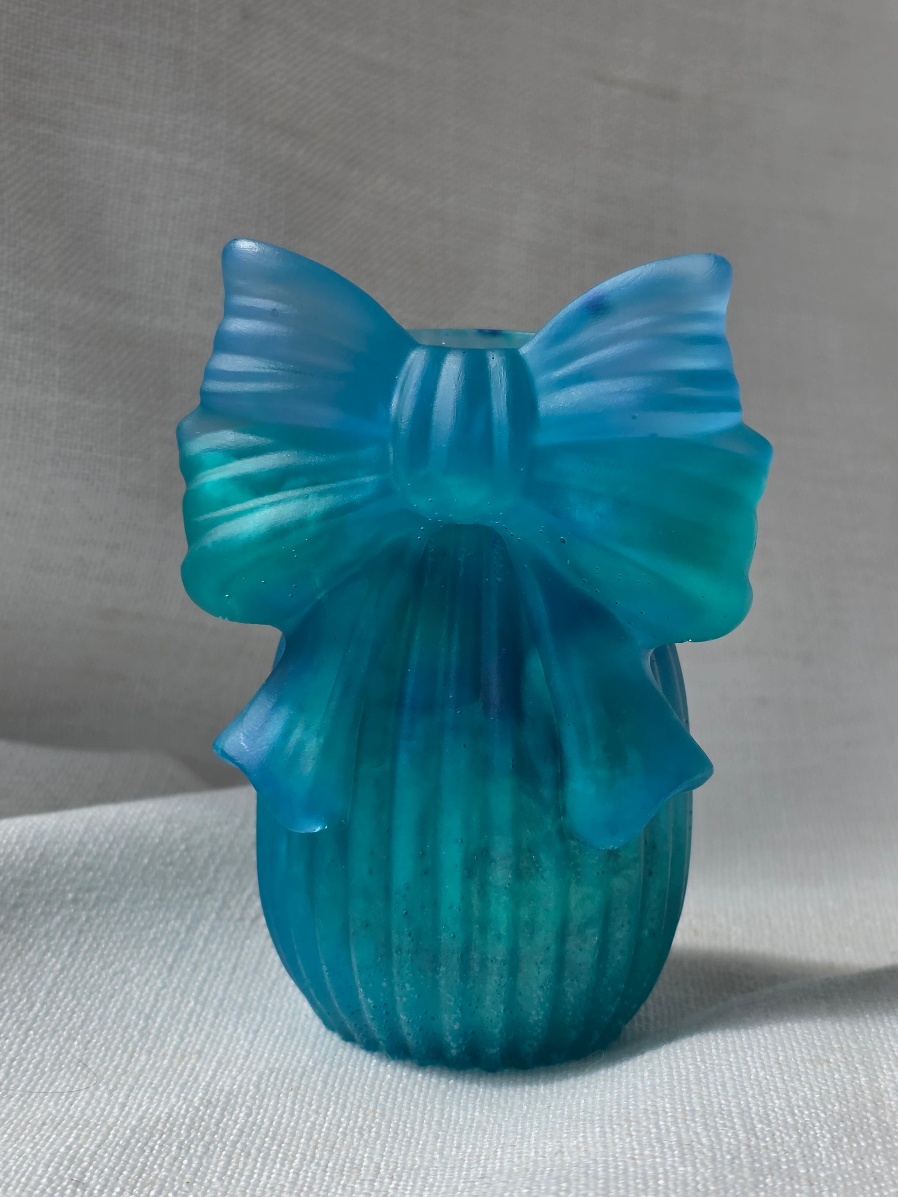 Ribbon Vase | Decorative Bow Vase (Handmade Resin)