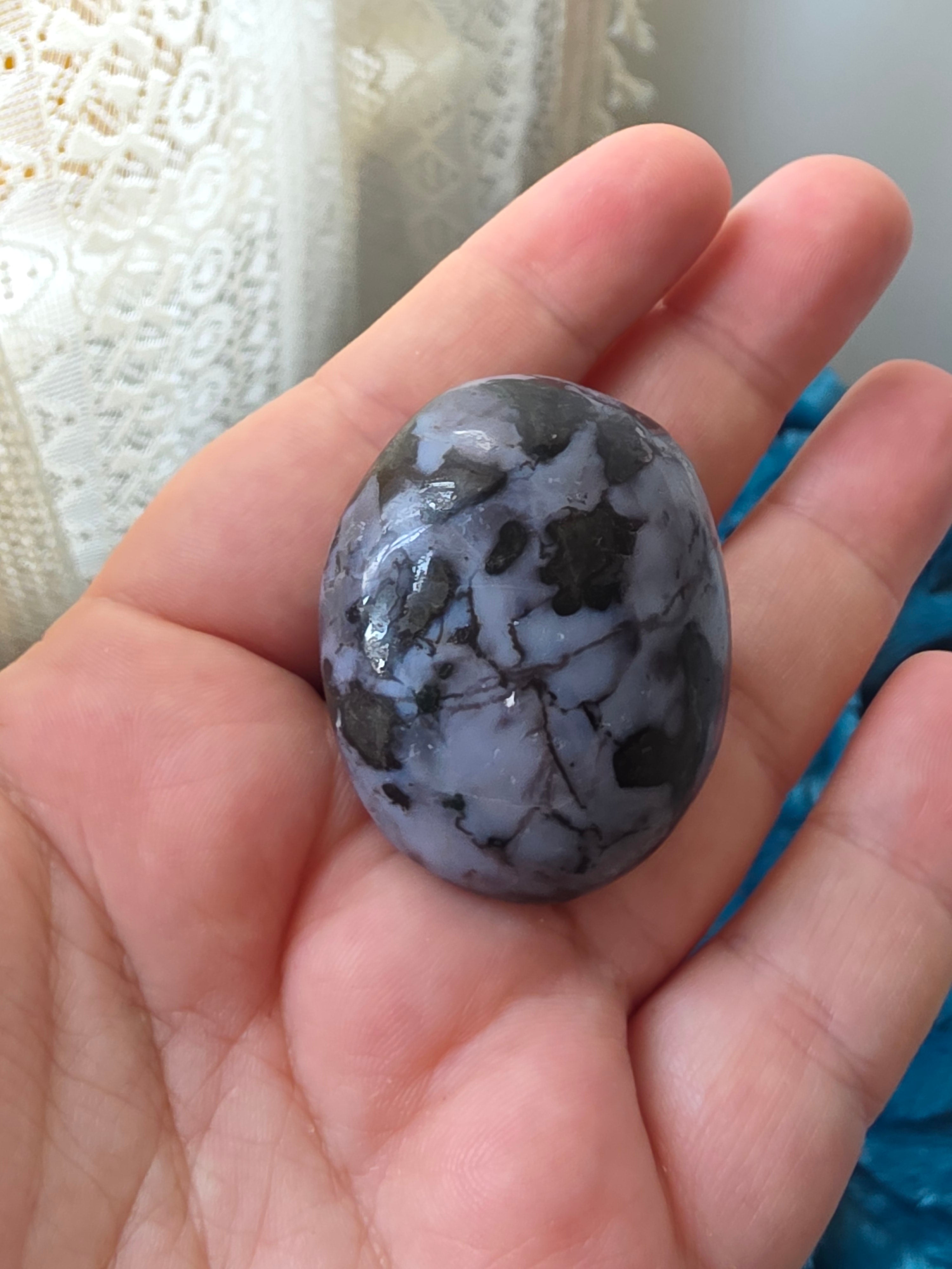 Merlinite (Indigo Gabbro) Tumble Stone