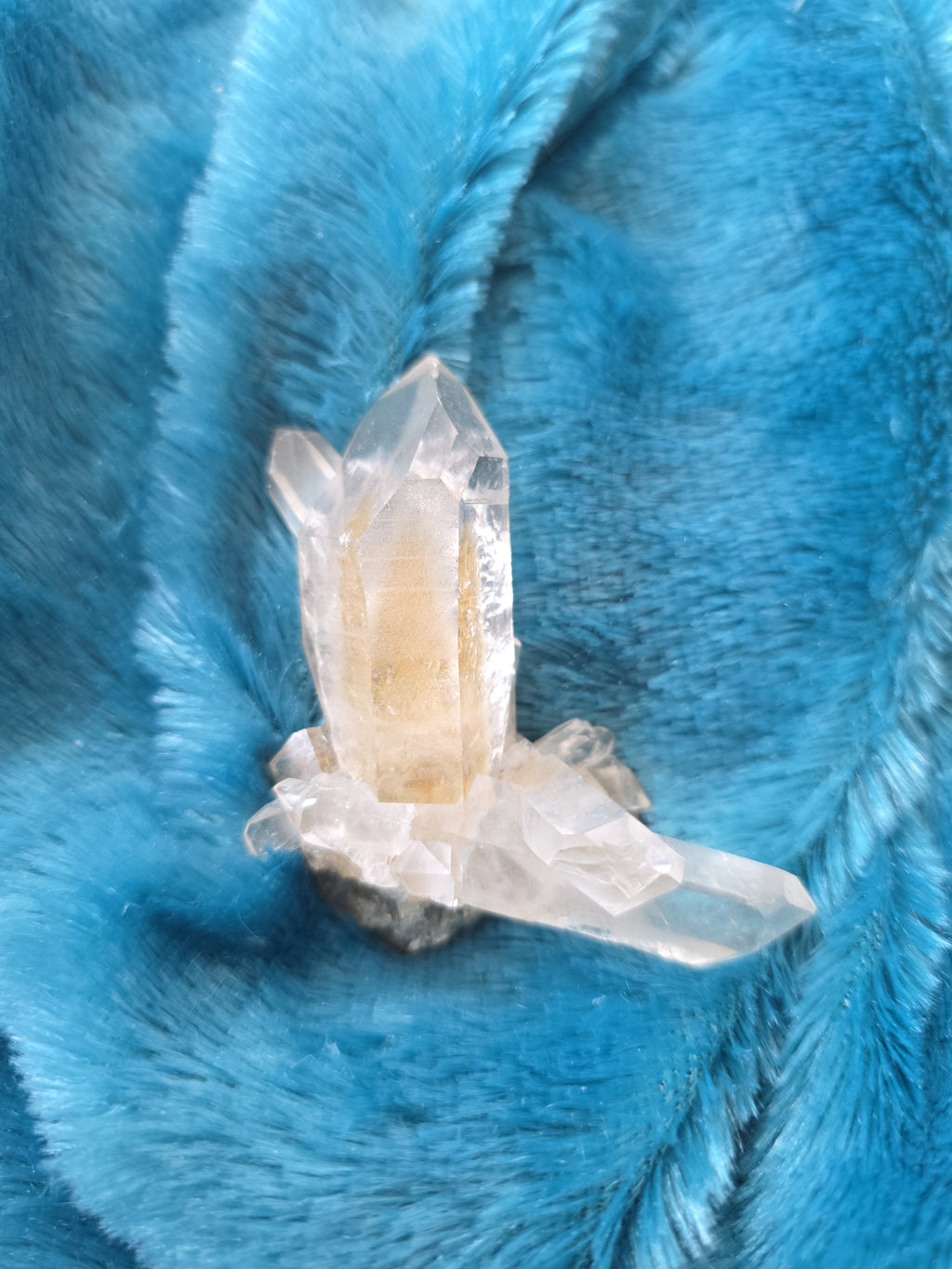 Clear Quartz Cluster with Companion Crystals
