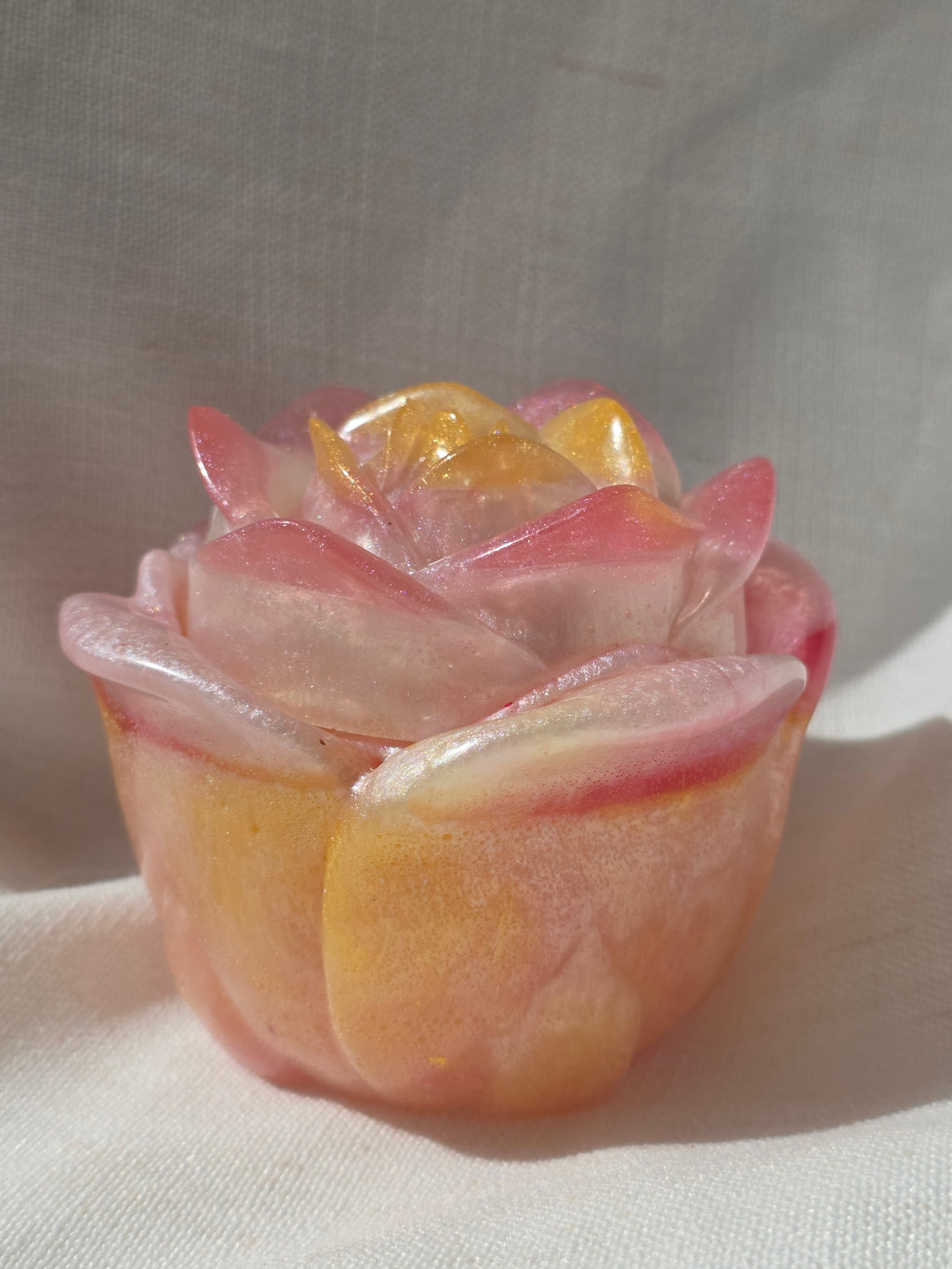 Rose Bloom Trinket Box | Handmade Resin Jewellery Box | Romantic Keepsake & Gift