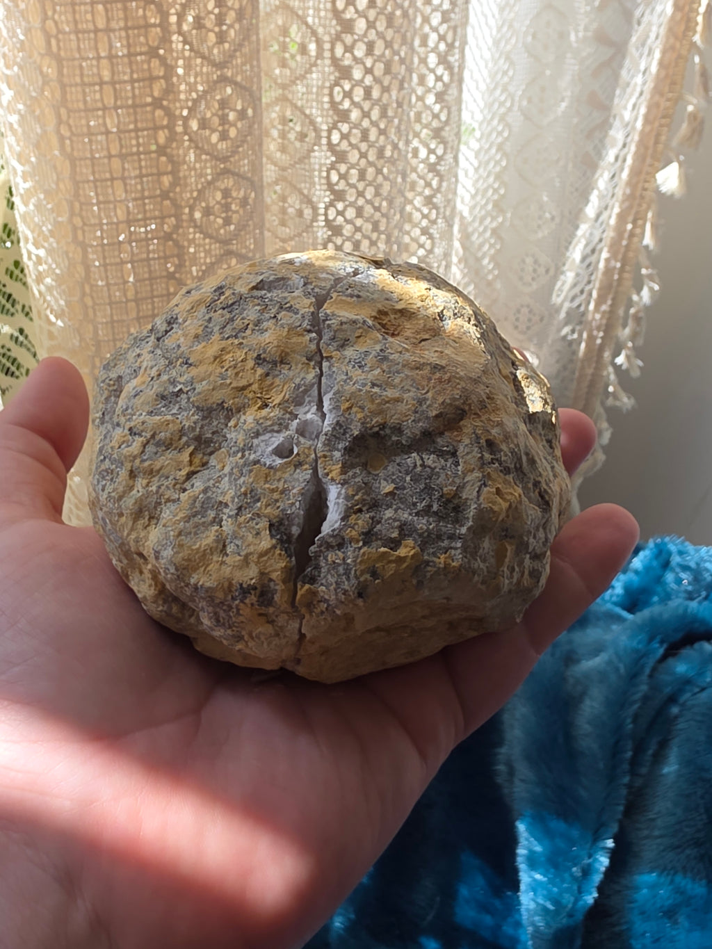 White Quartz Geode Pair