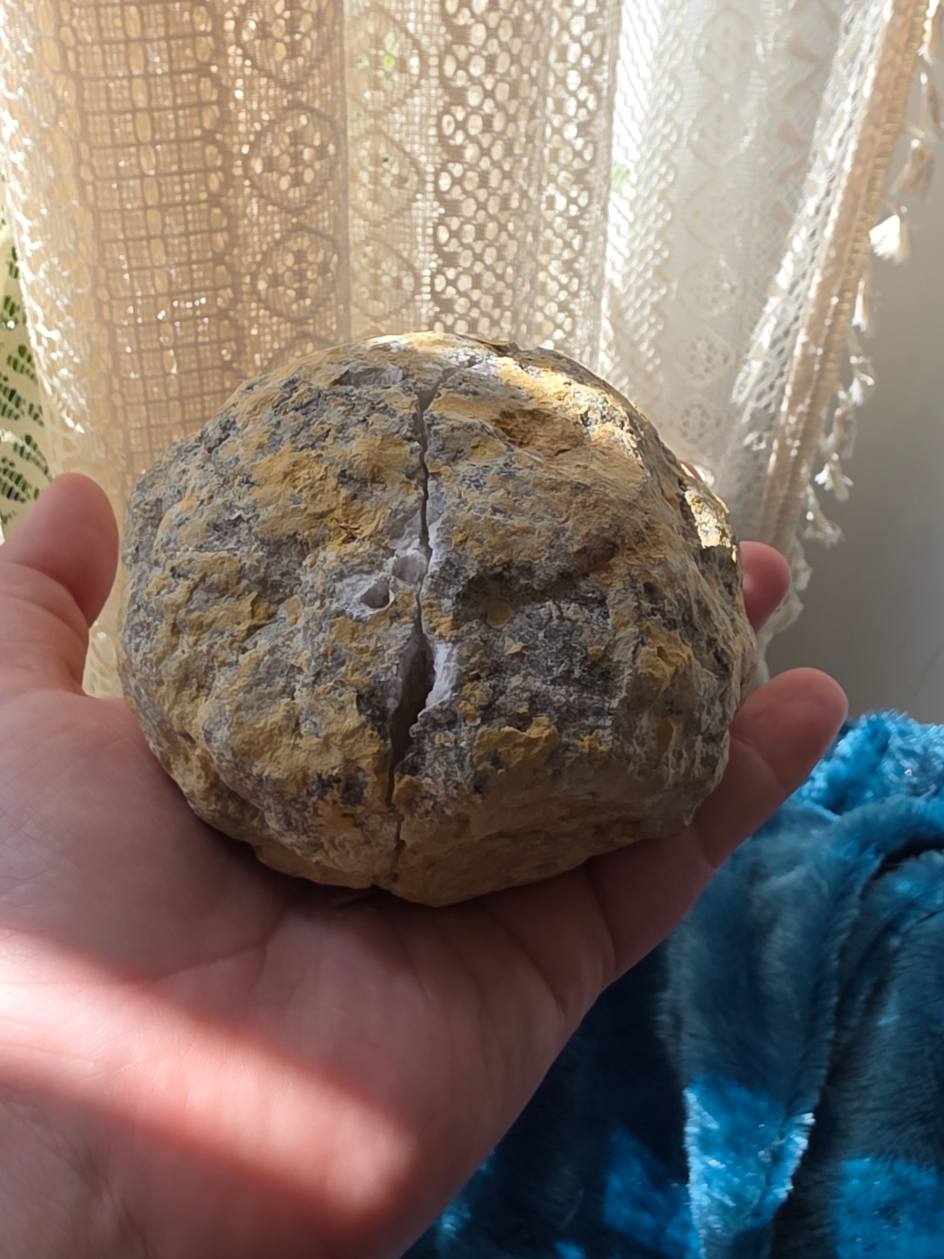 White Quartz Geode Pair